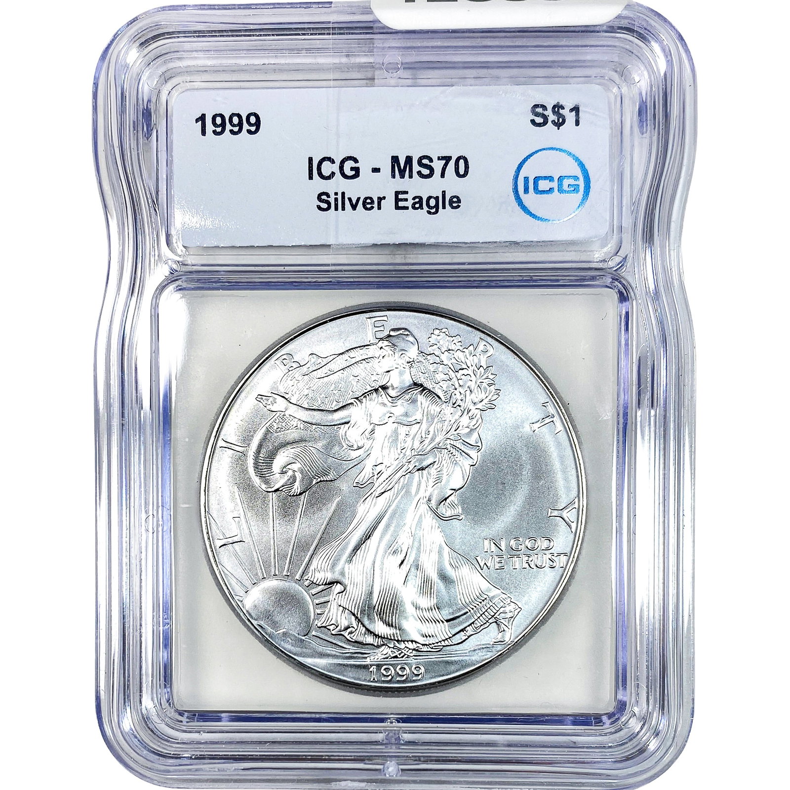 1999 Silver Eagle ICG MS70: 1999 Silver Eagle ICG MS70