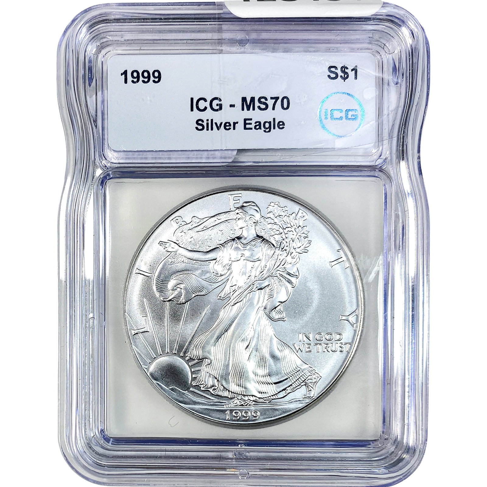 1999 Silver Eagle ICG MS70: 1999 Silver Eagle ICG MS70