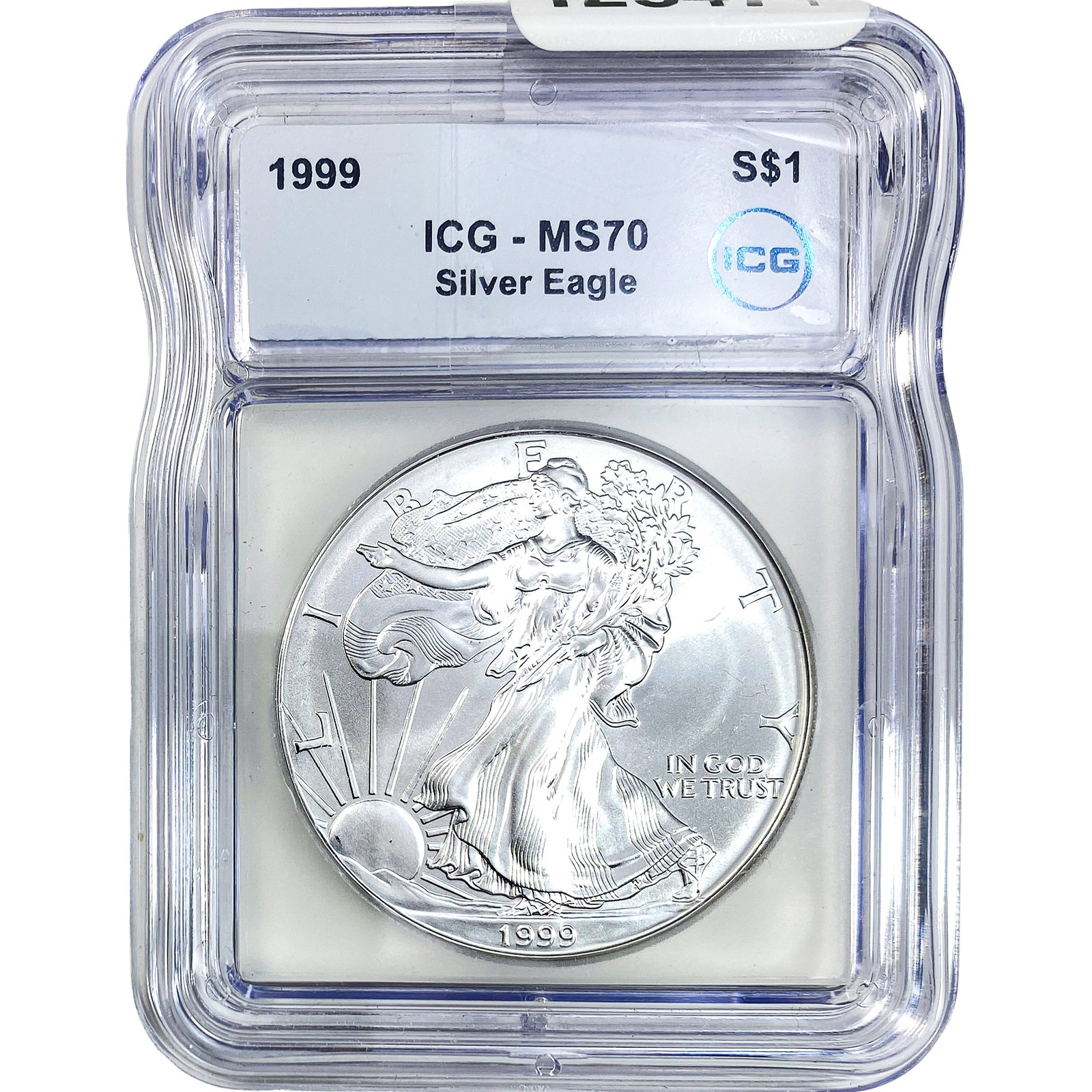 1999 Silver Eagle ICG MS70: 1999 Silver Eagle ICG MS70