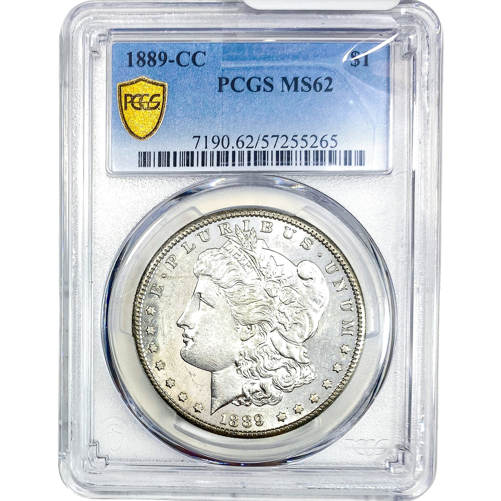 1889-CC Morgan Silver Dollar PCGS MS62 (1 of 4)