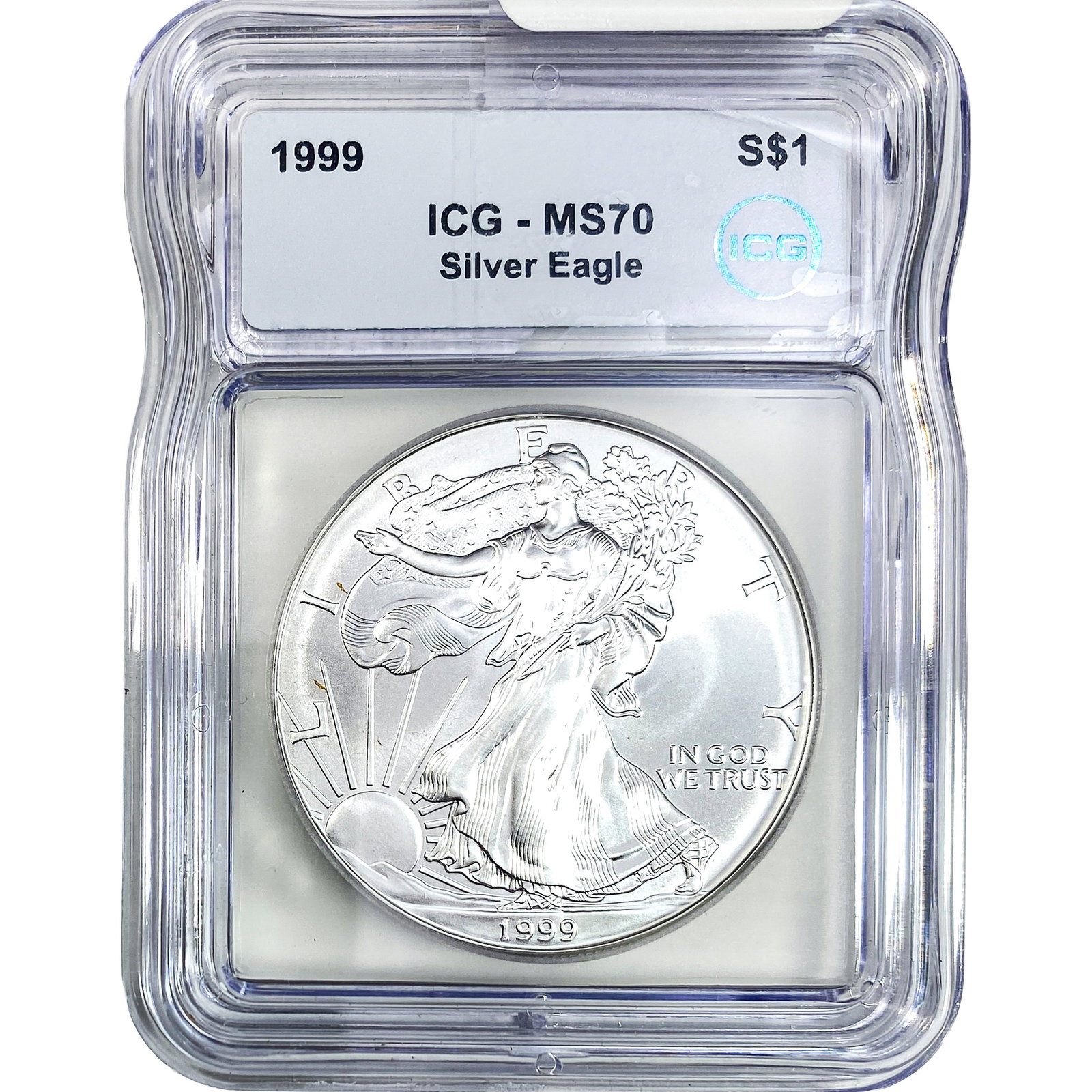1999 Silver Eagle ICG MS70: 1999 Silver Eagle ICG MS70