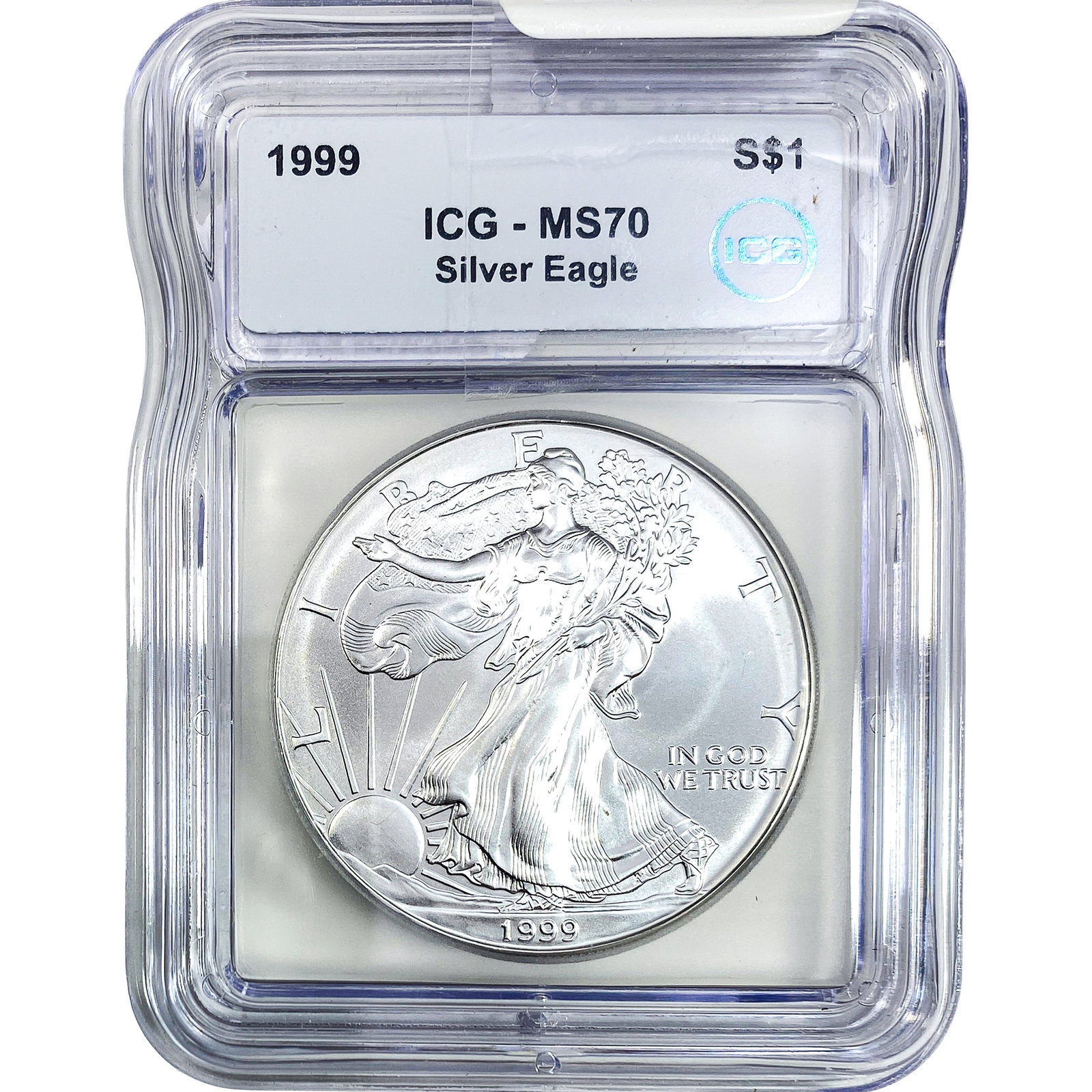 1999 Silver Eagle ICG MS70: 1999 Silver Eagle ICG MS70