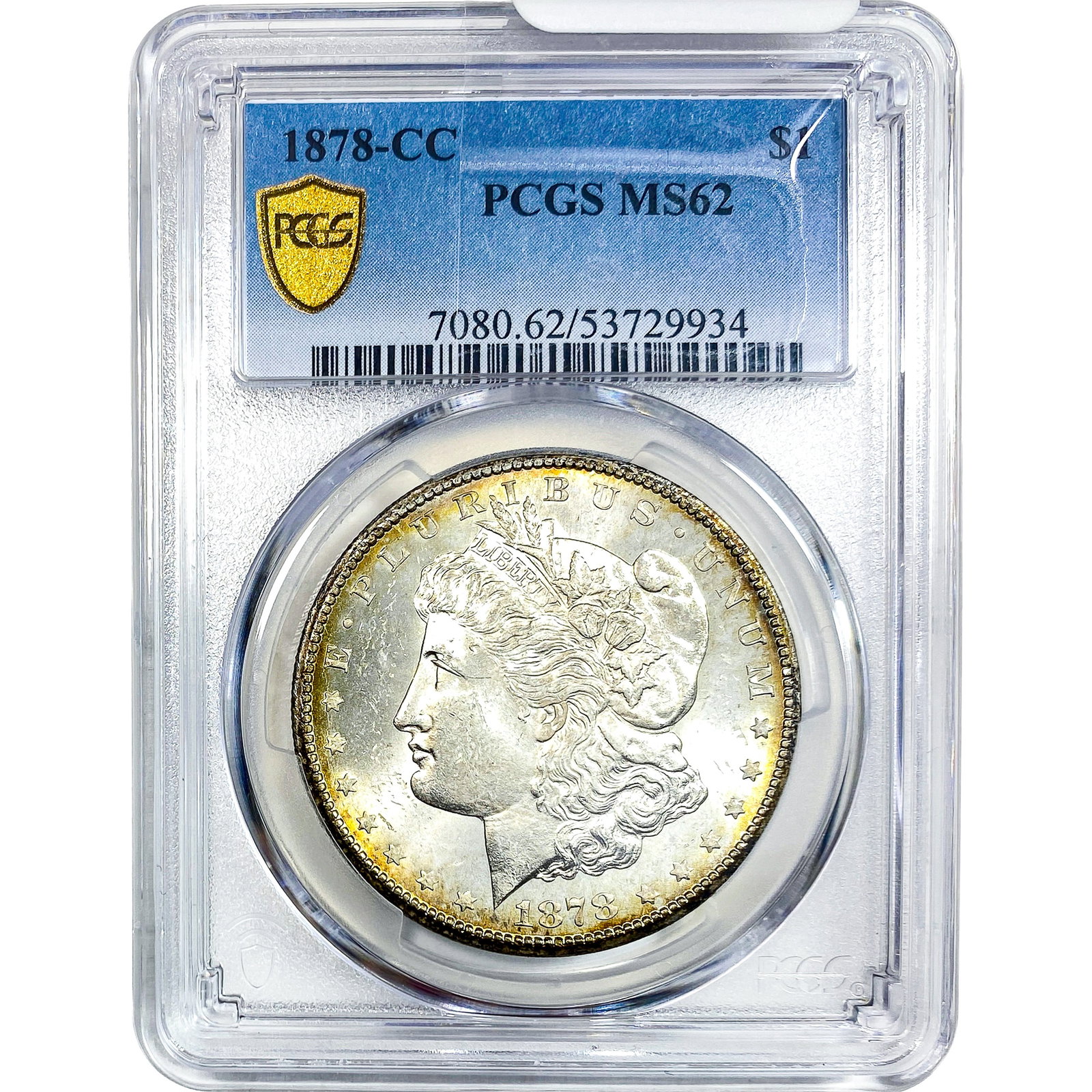 1878-CC Morgan Silver Dollar PCGS MS62: 1878-CC Morgan Silver Dollar PCGS MS62