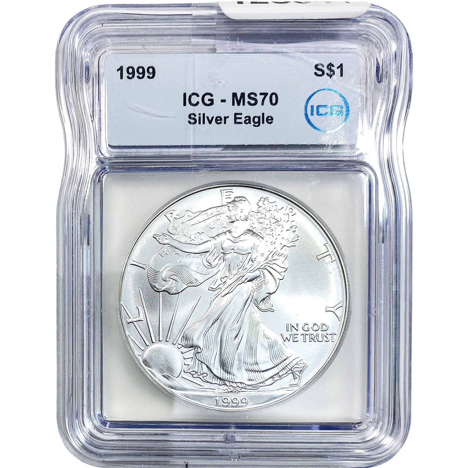 1999 Silver Eagle ICG MS70: 1999 Silver Eagle ICG MS70