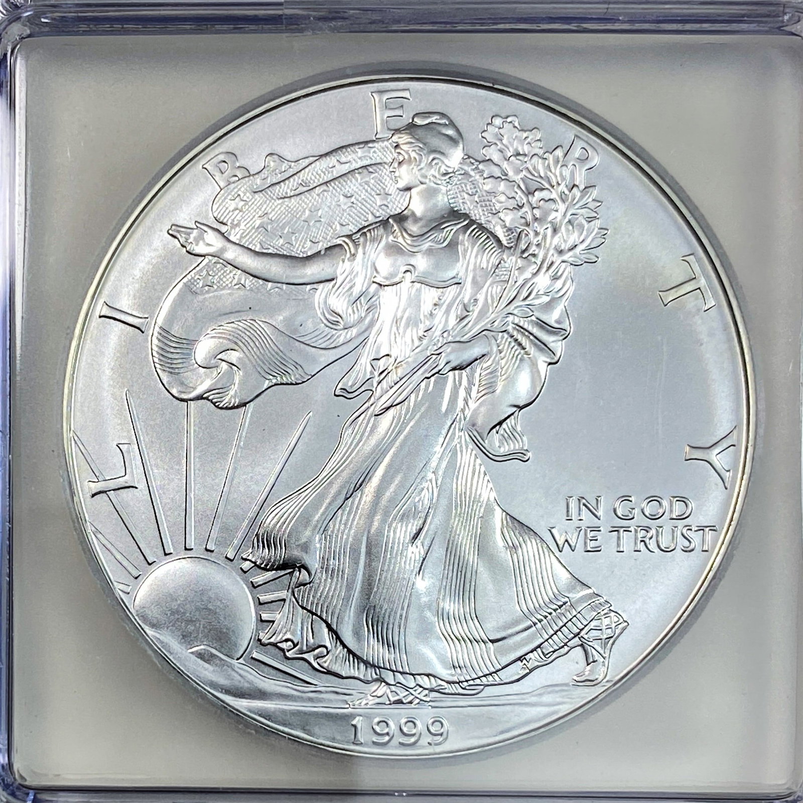 1999 Silver Eagle ICG MS70 - 3