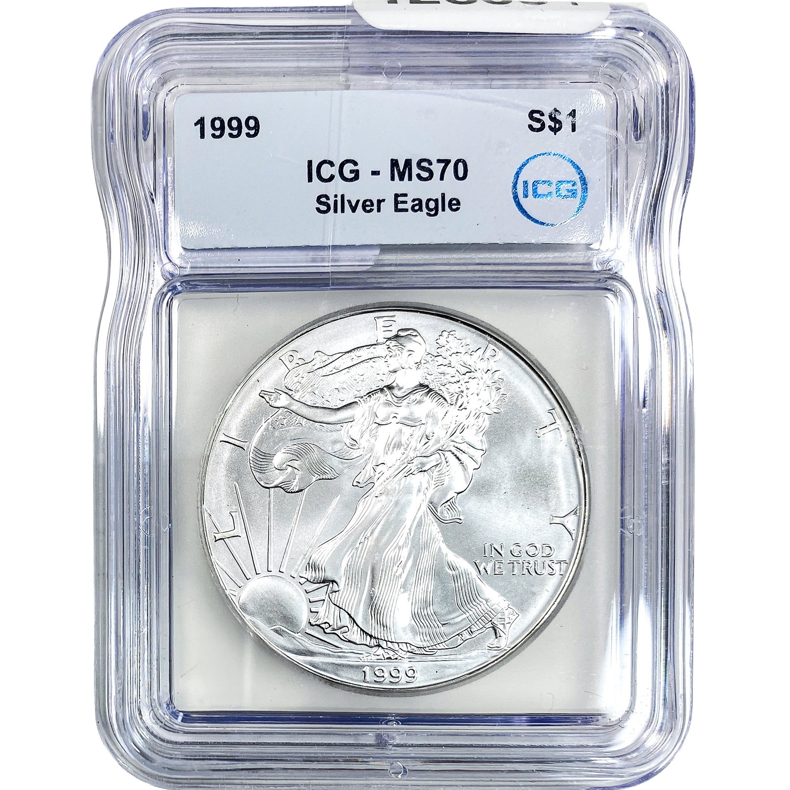 1999 Silver Eagle ICG MS70: 1999 Silver Eagle ICG MS70