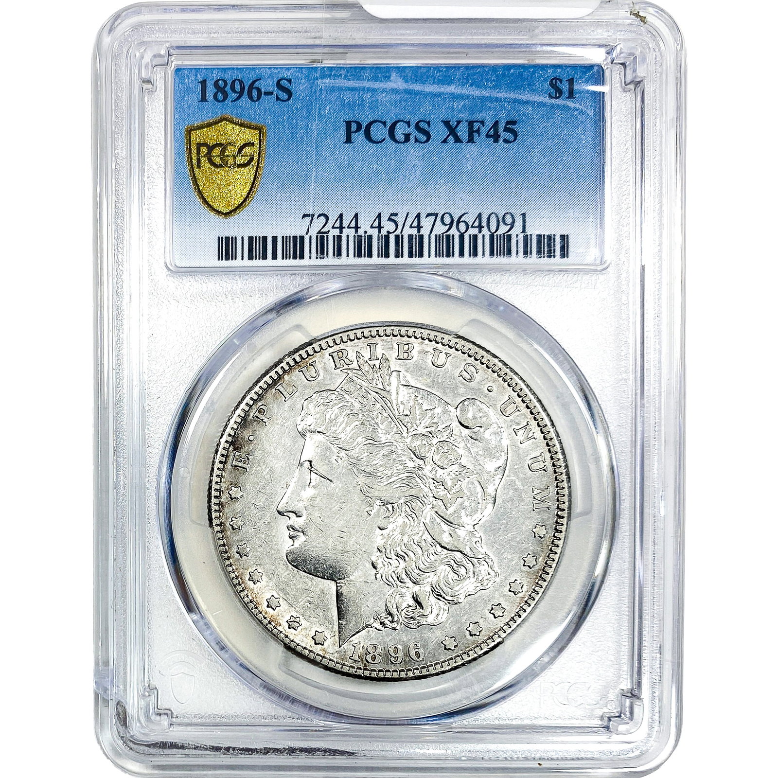 1896-S Morgan Silver Dollar PCGS XF45: 1896-S Morgan Silver Dollar PCGS XF45