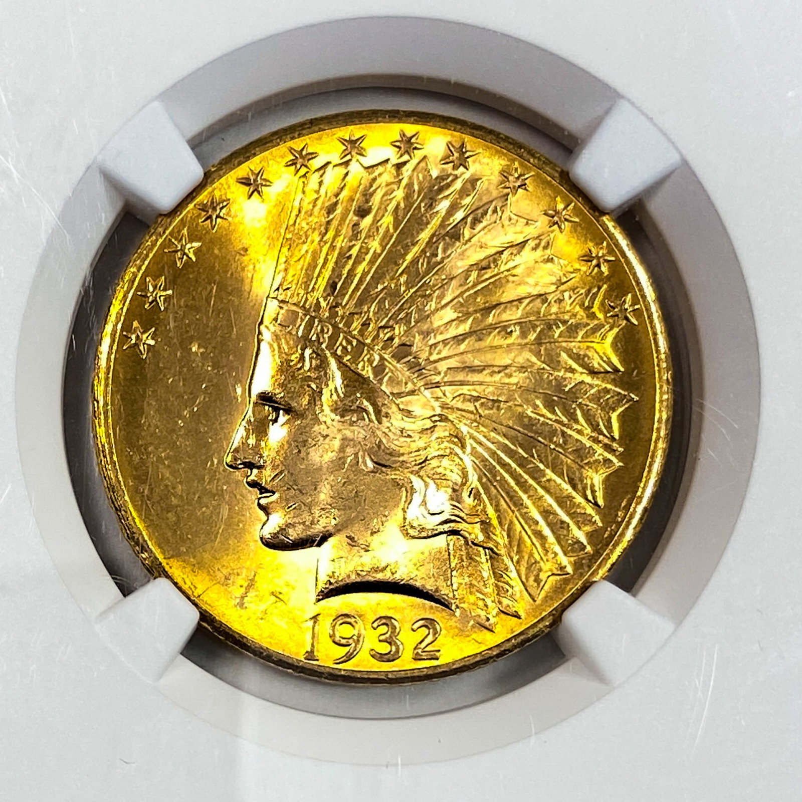 1932 $10 Gold Eagle NGC MS63 - 3