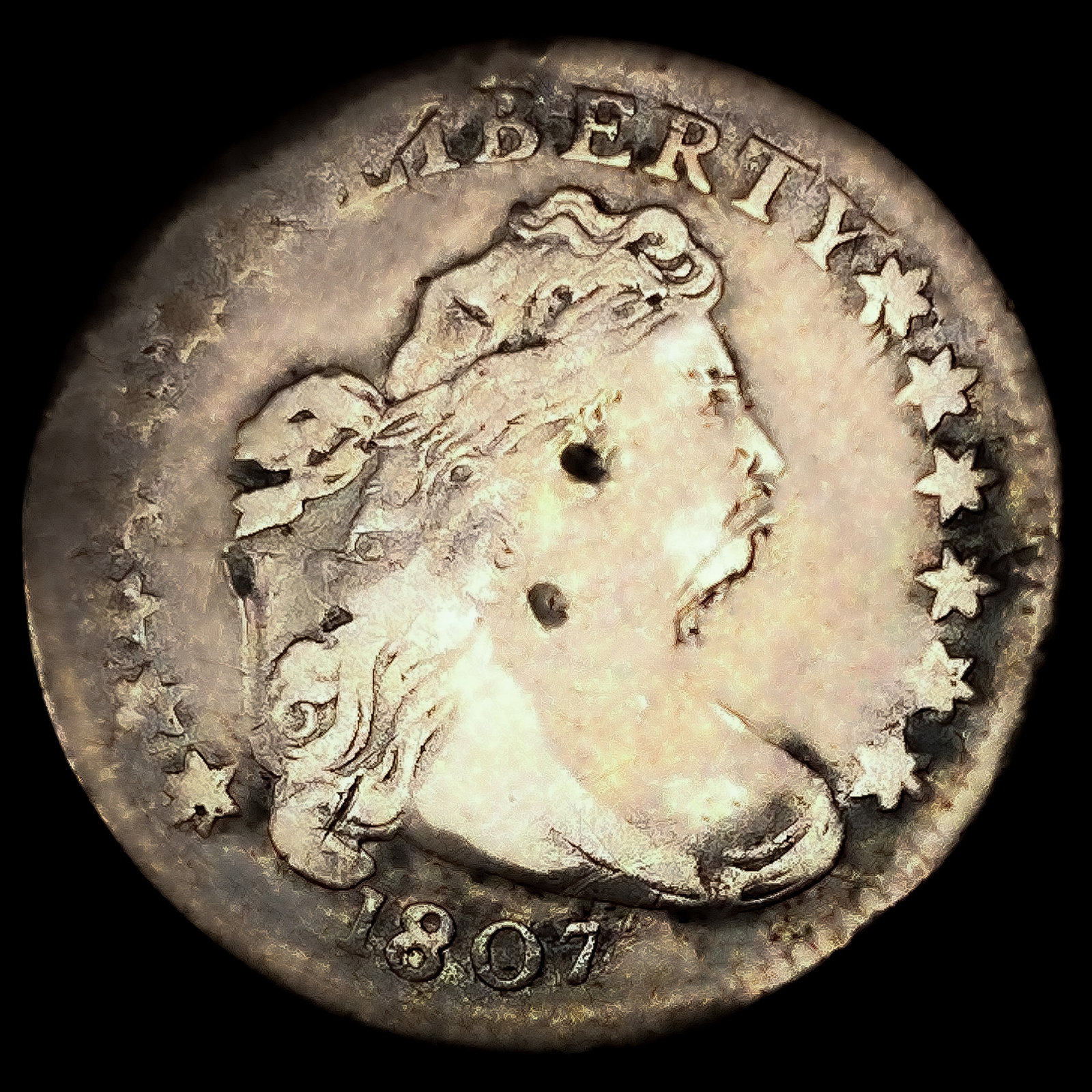 1807 Draped Bust Dime NICELY CIRCULATED (1 of 2)
