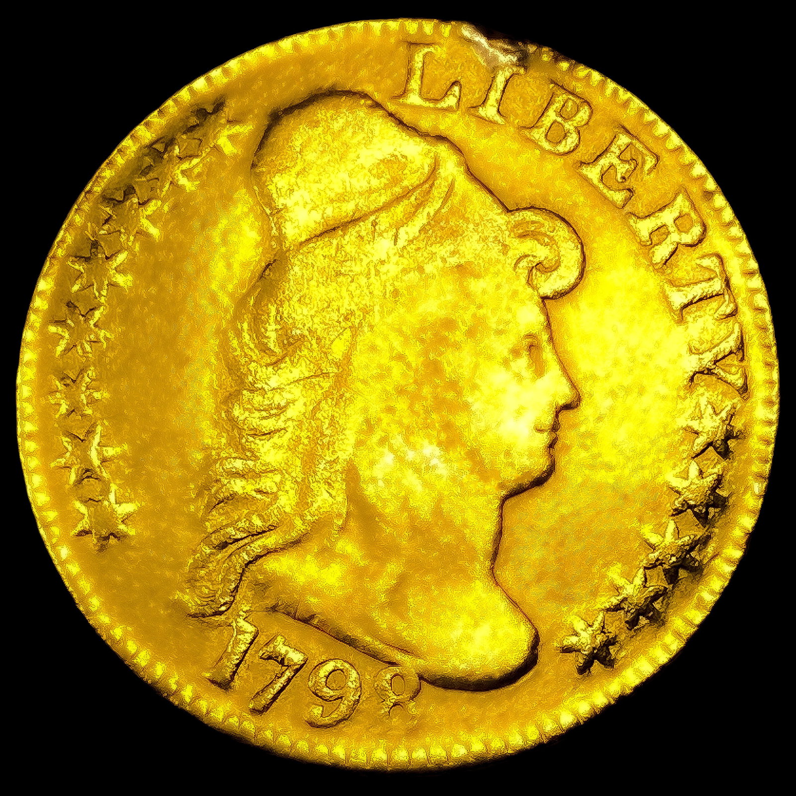 1798 $5 Gold Half Eagle (1 of 2)