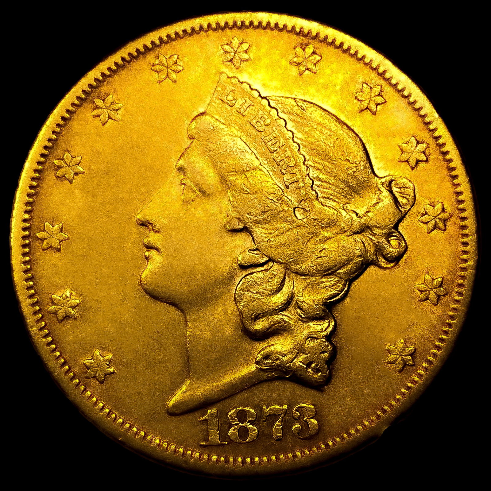 1873-S $20 Gold Double Eagle UNCIRCULATED: 1873-S $20 Gold Double Eagle UNCIRCULATED