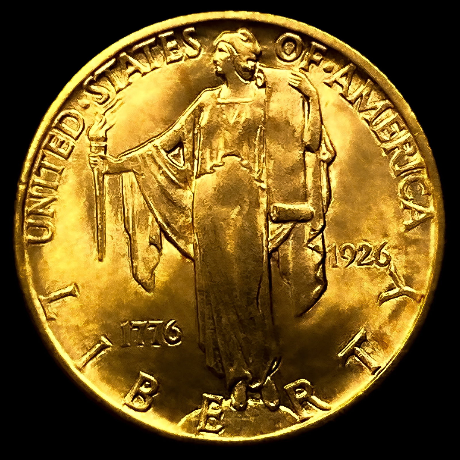 1926 Sesquincentennial $2.50 Gold Quarter Eagle: 1926 Sesquincentennial $2.50 Gold Quarter Eagle