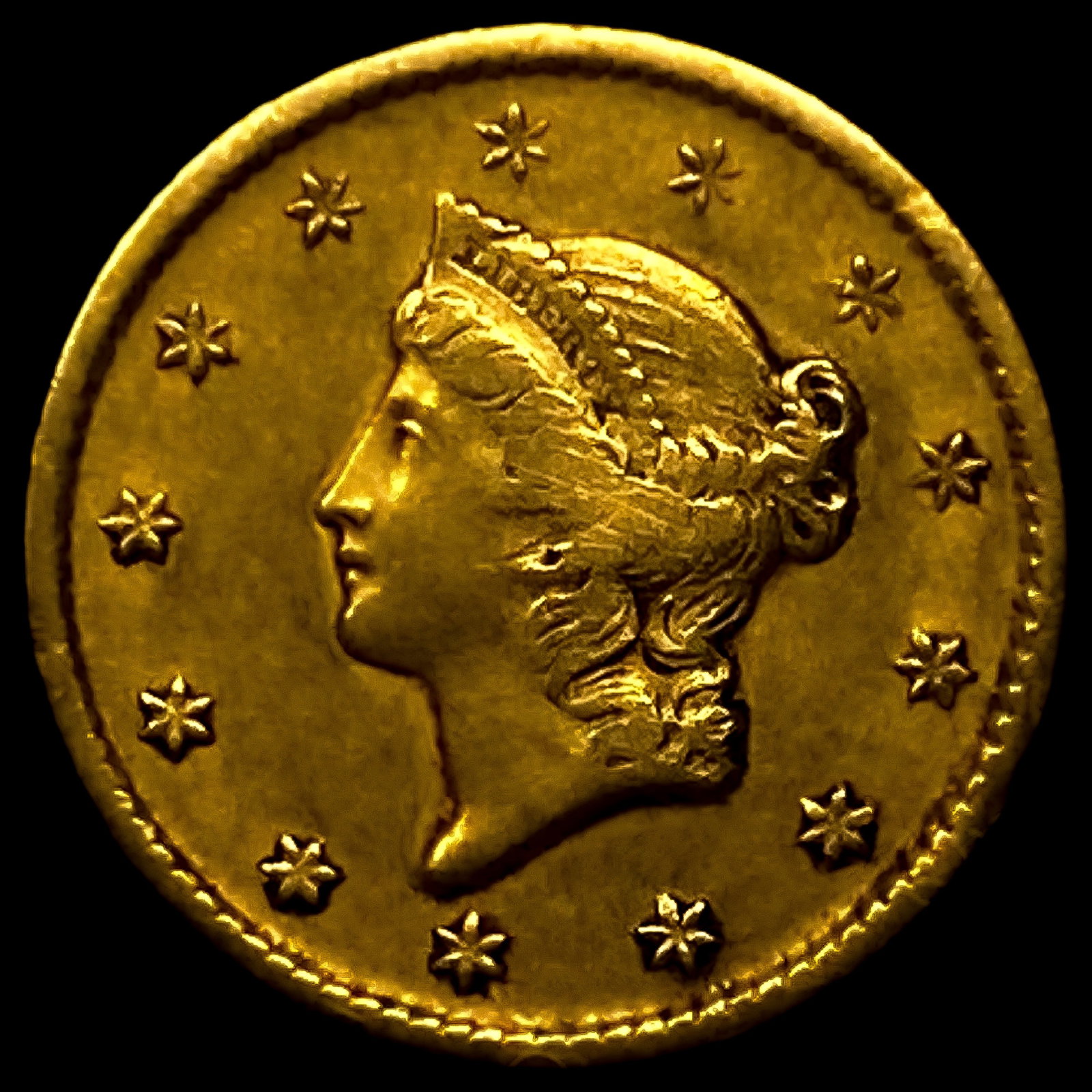 1849-O Rare Gold Dollar UNCIRCULATED: 1849-O Rare Gold Dollar UNCIRCULATED