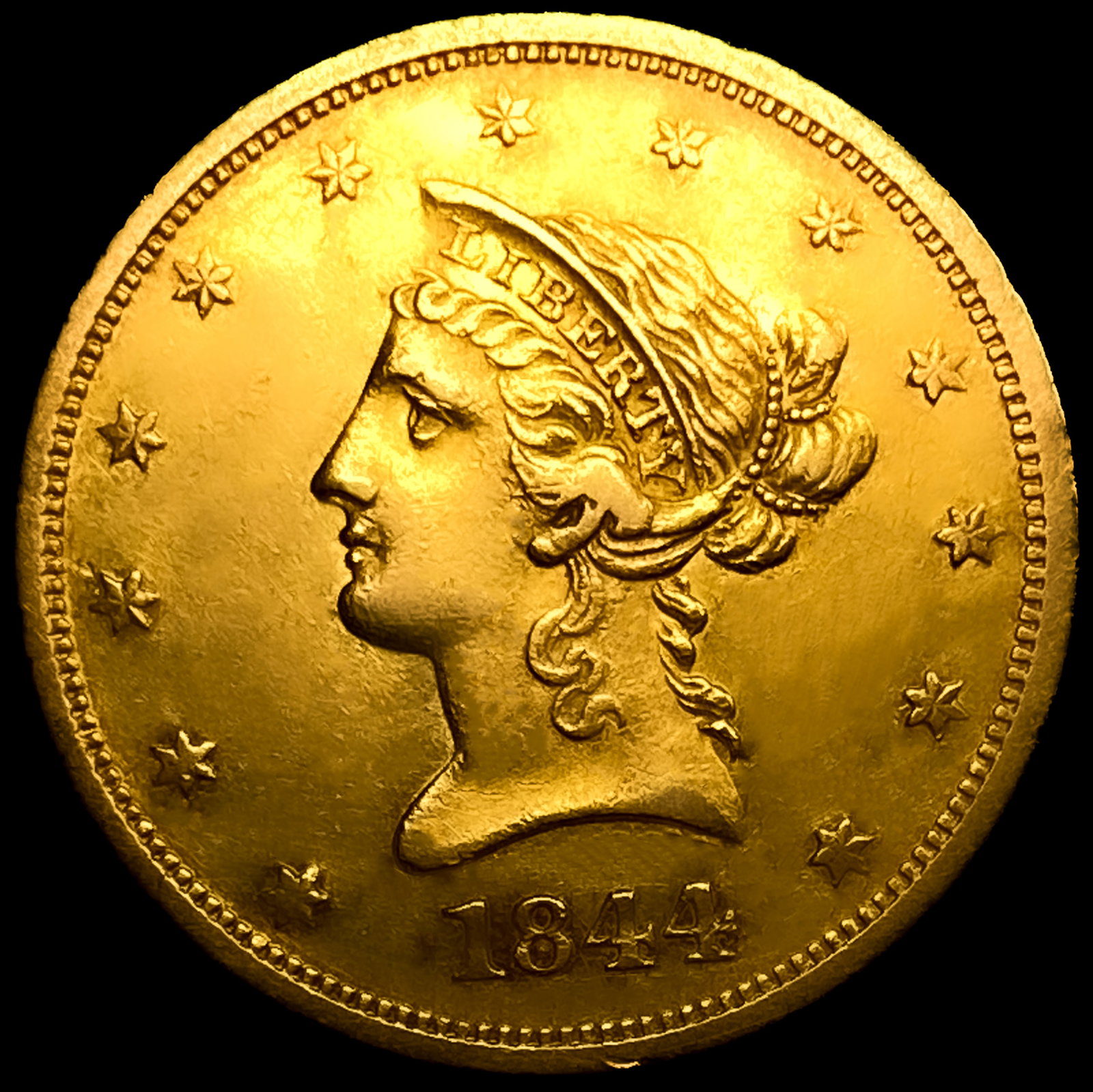 1844-O $10 Gold Eagle: 1844-O $10 Gold Eagle