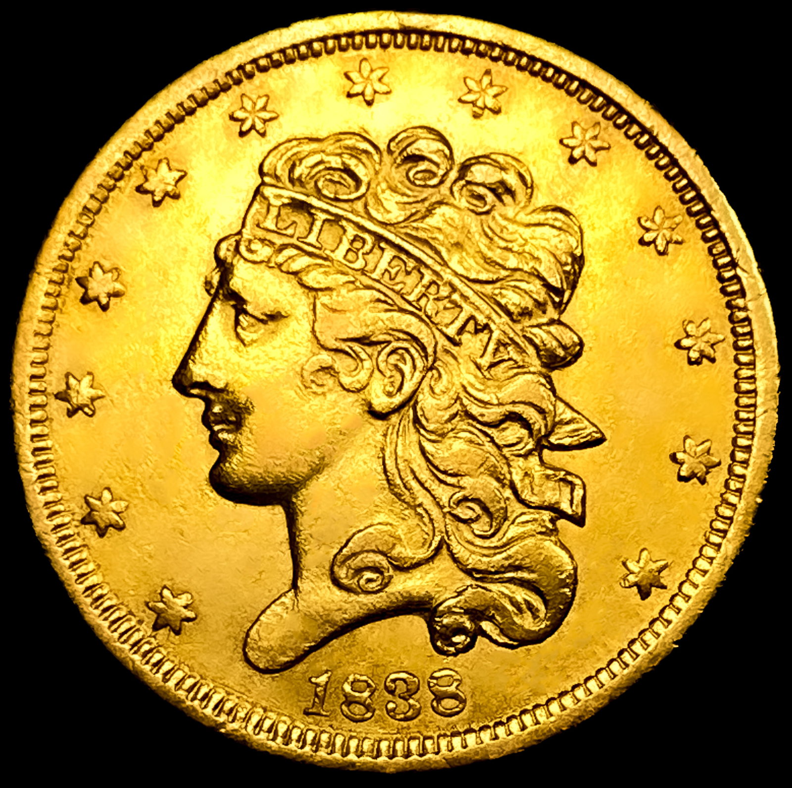 1838 $5 Gold Half Eagle: 1838 $5 Gold Half Eagle