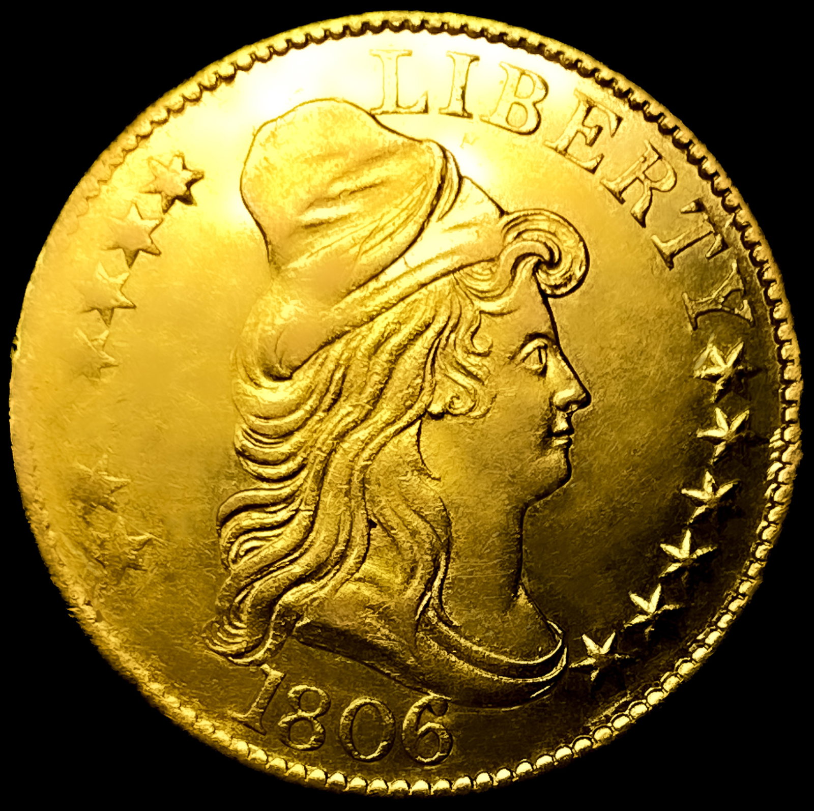 1806 $5 Gold Half Eagle UNCIRCULATED: 1806 $5 Gold Half Eagle UNCIRCULATED