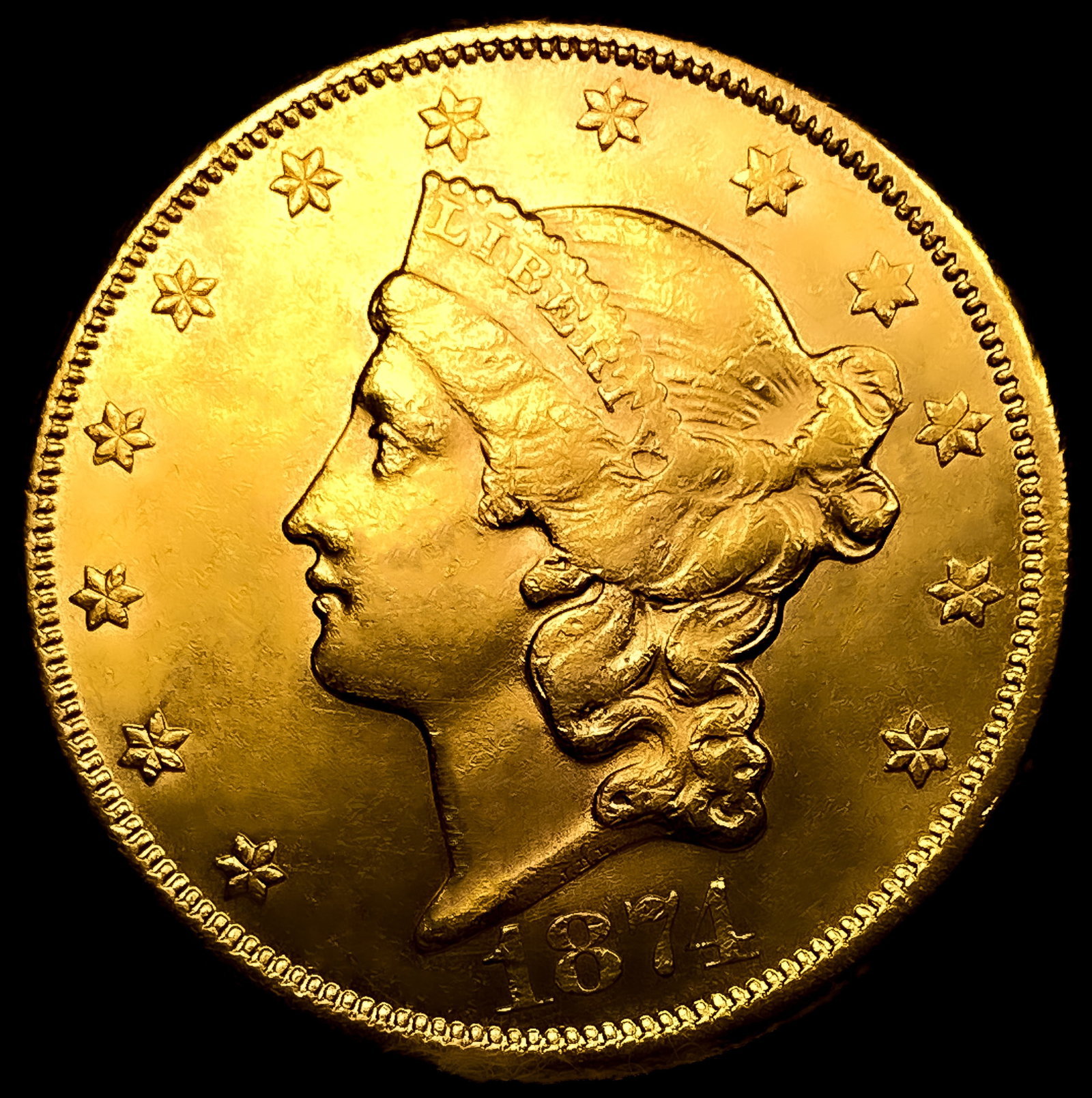 1874-CC $20 Gold Double Eagle (1 of 2)