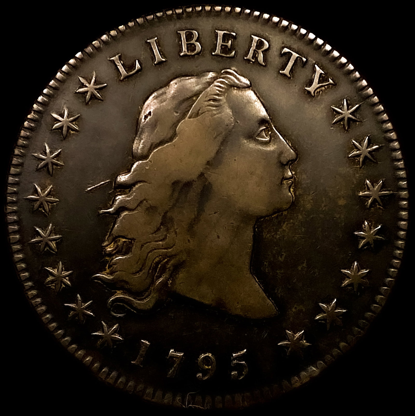 1795 Flowing Hair Dollar NEARLY UNCIRCULATED (1 of 2)