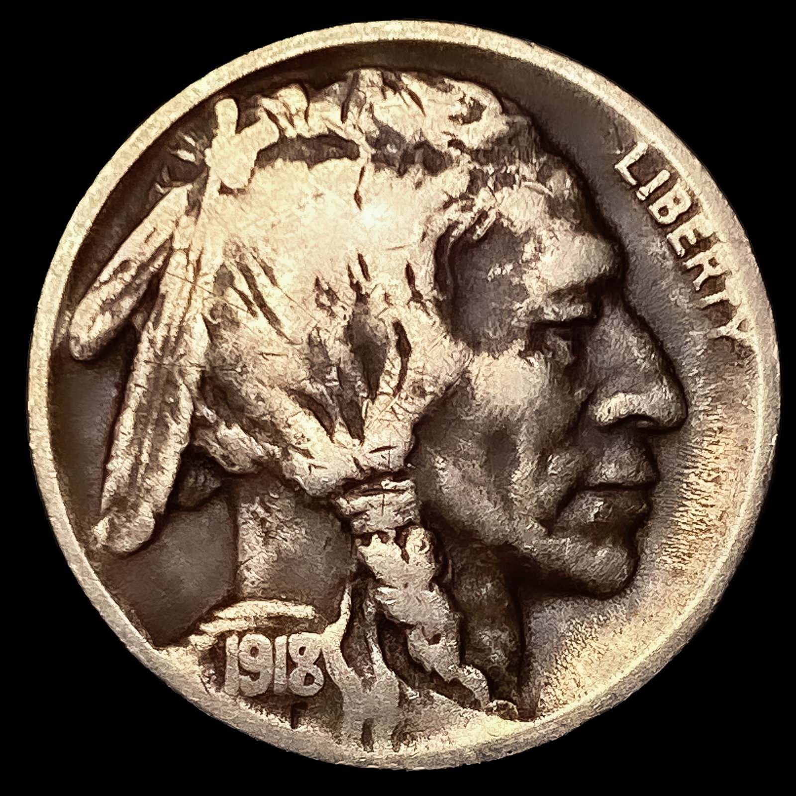 1918/7-D Buffalo Nickel (1 of 2)
