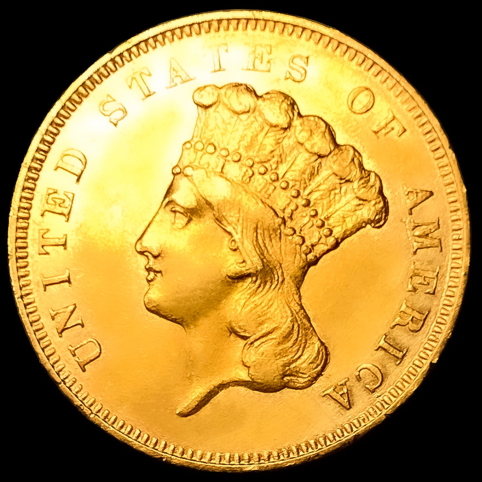 1856-S $3 Gold Piece (1 of 2)