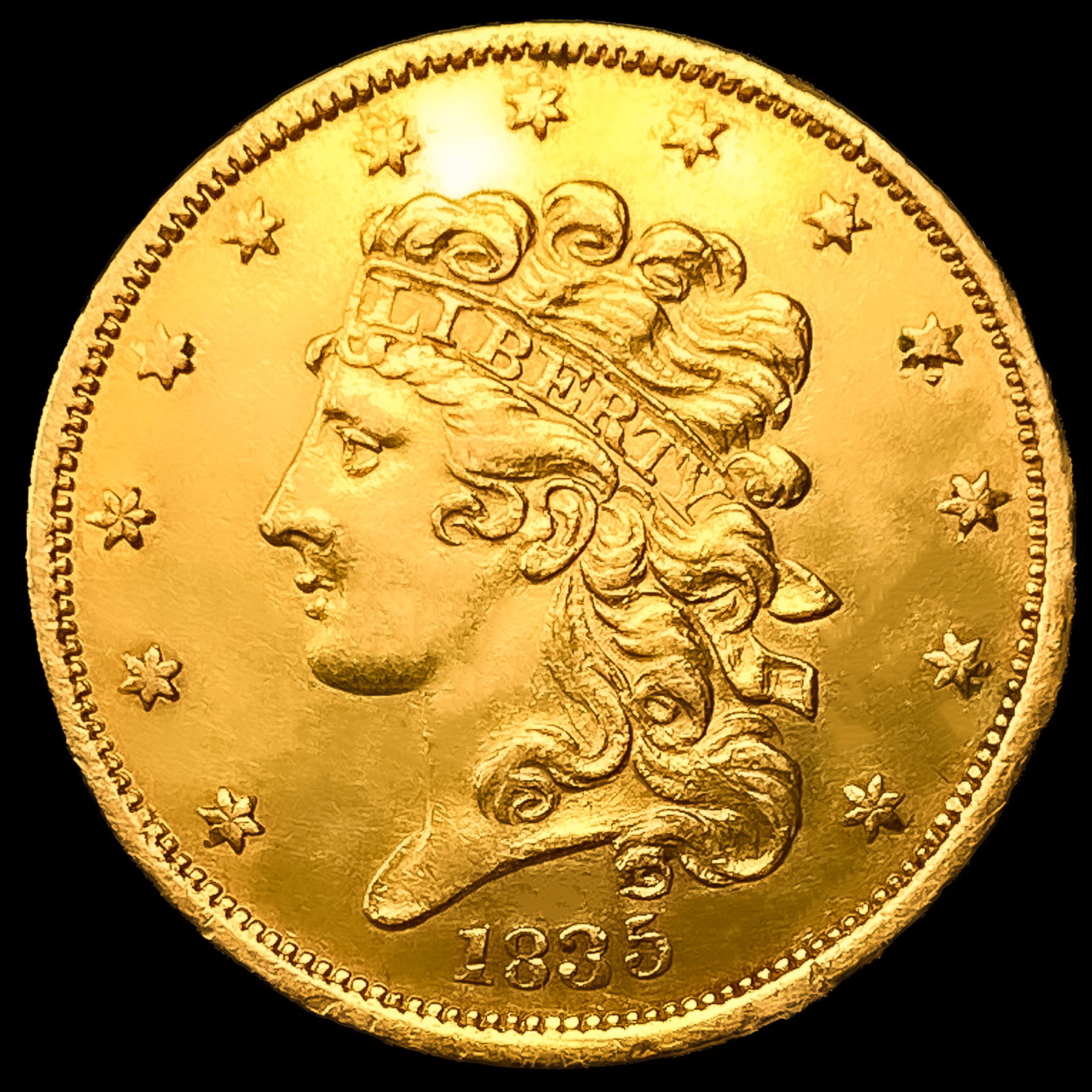 1835 $5 Gold Half Eagle: 1835 $5 Gold Half Eagle