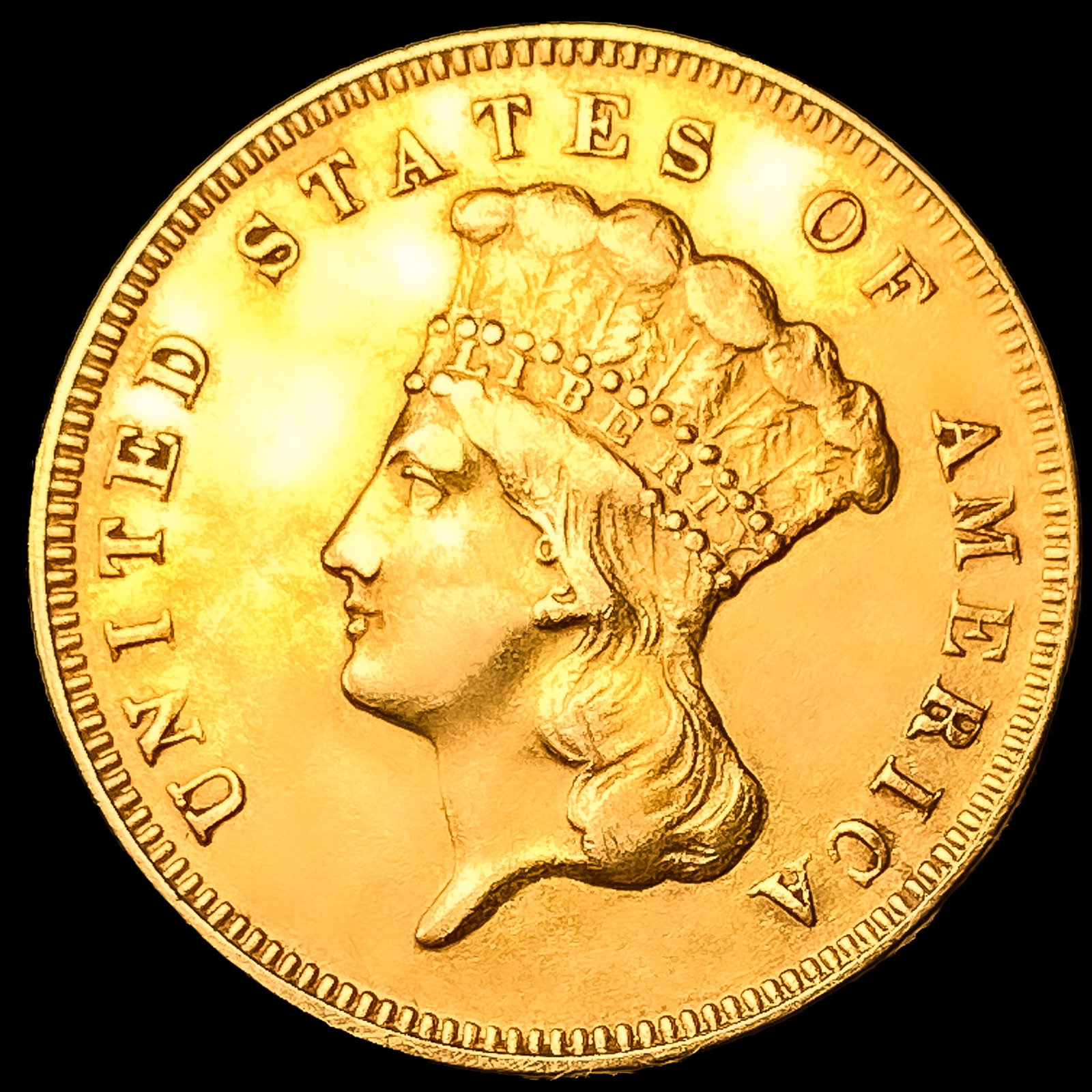 1878 $3 Gold Piece UNCIRCULATED (1 of 2)