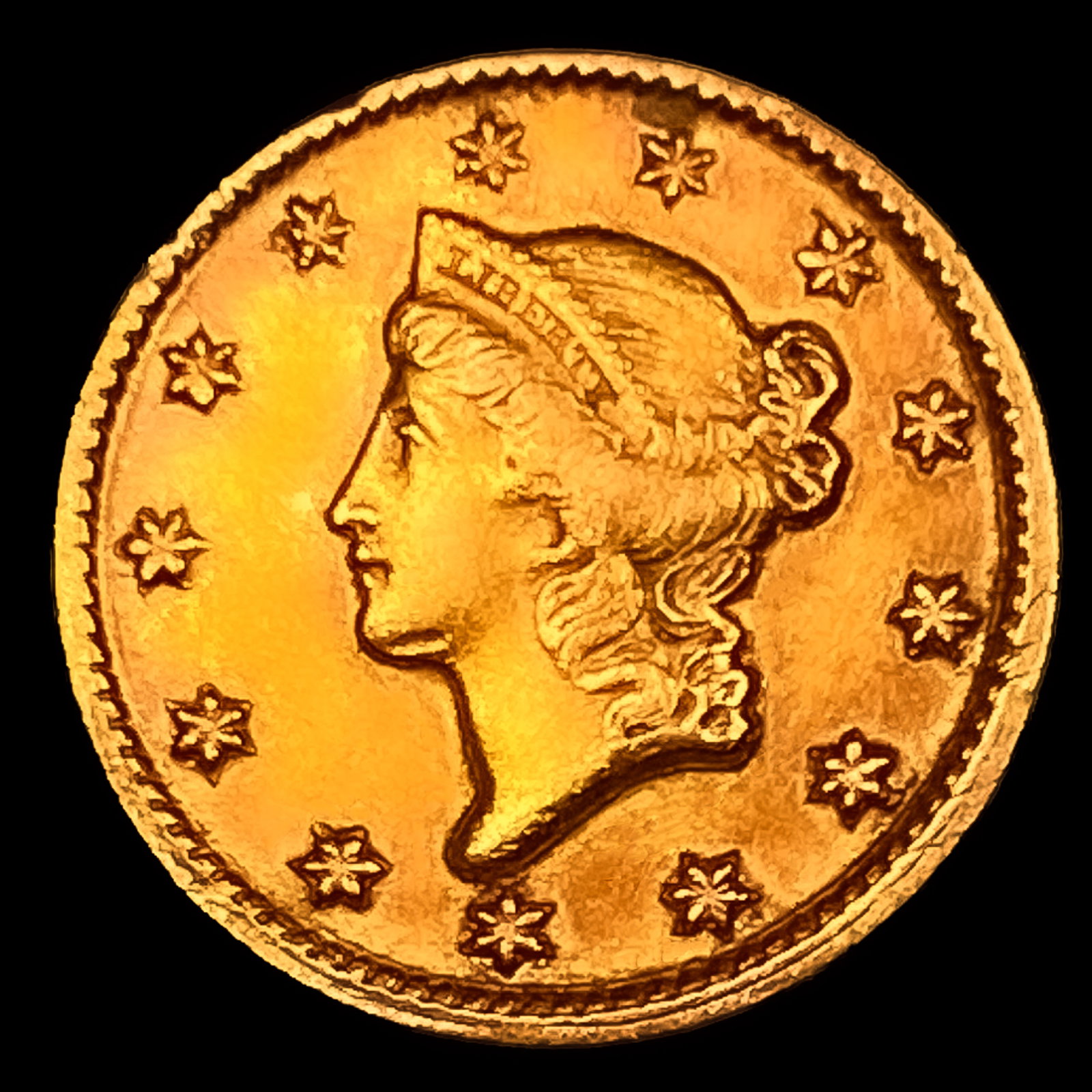 1851-D Rare Gold Dollar CLOSELY UNCIRCULATED (1 of 2)
