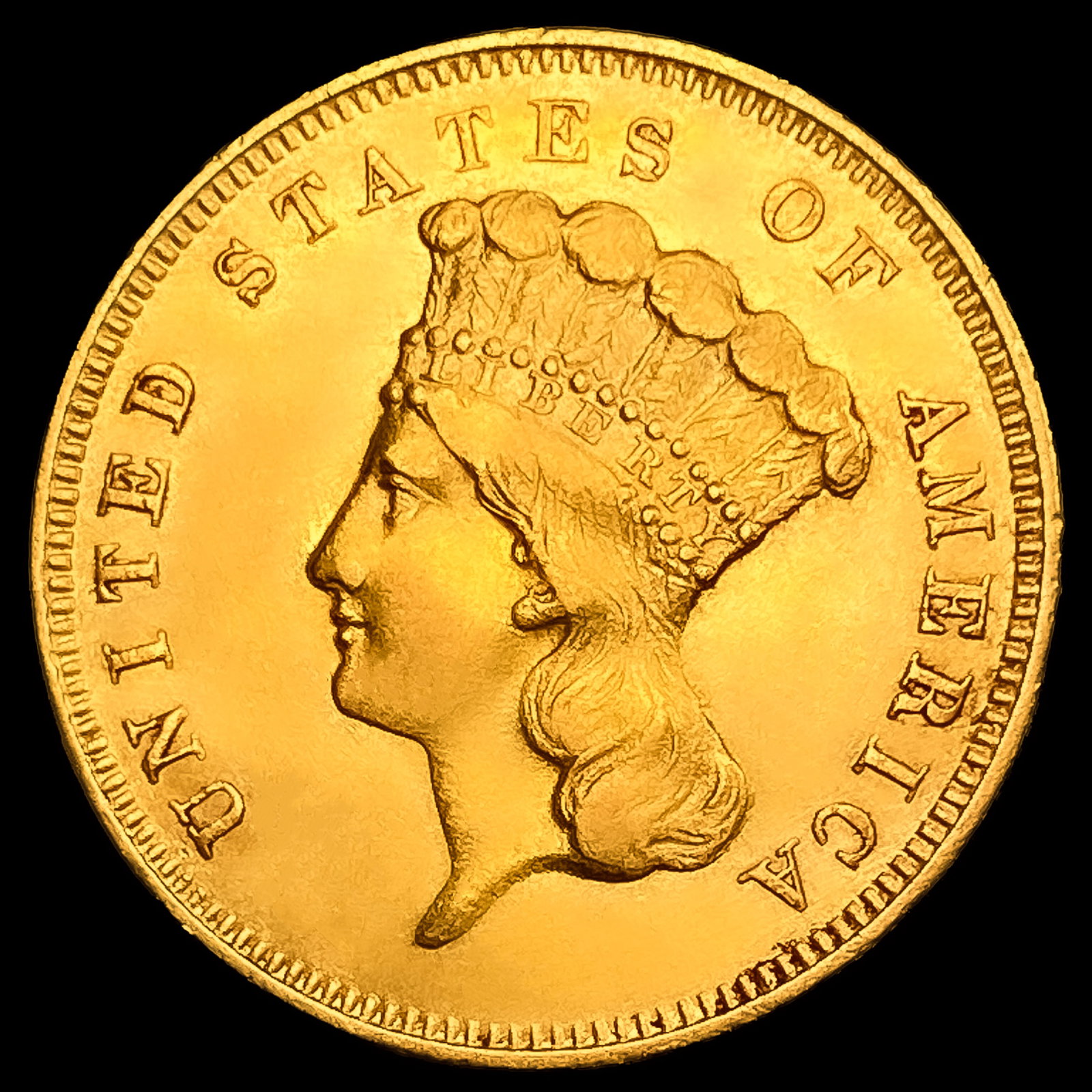1856-S $3 Gold Piece (1 of 2)