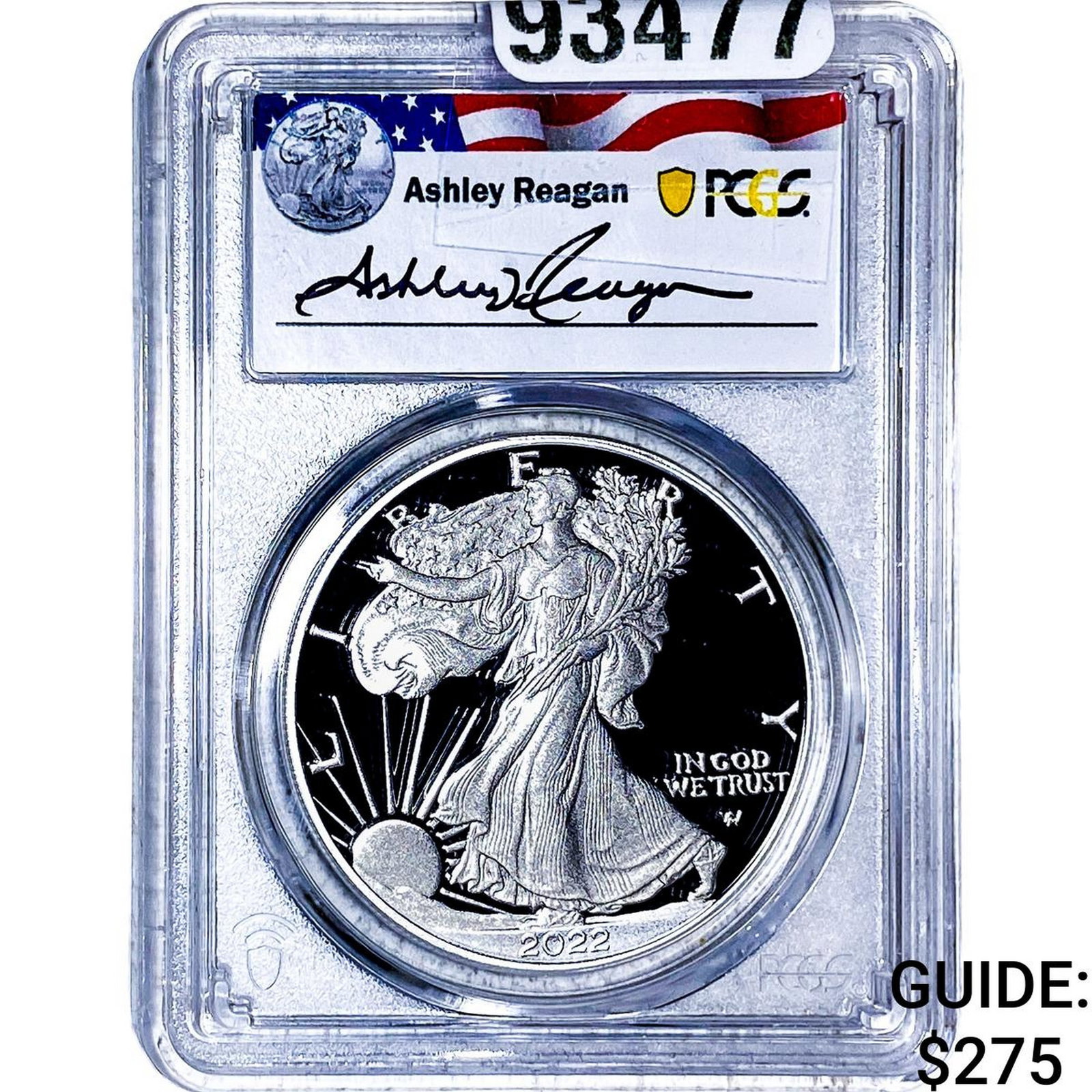 2022-W Silver Eagle PCGS PR69 DCAM: 2022-W Silver Eagle PCGS PR69 DCAM