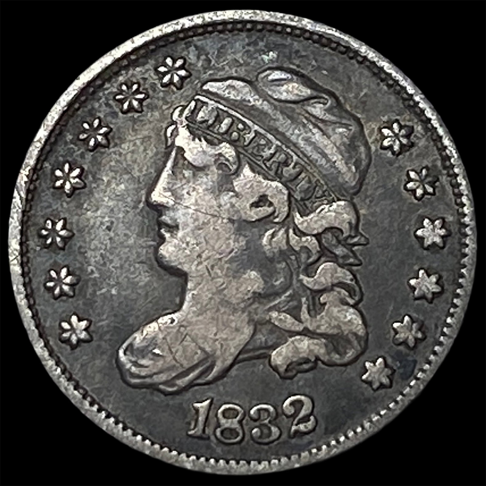 1832 Silver Capped Bust Half Dime LIGHTLY CIRCULATED: 1832 Silver Capped Bust Half Dime LIGHTLY CIRCULATED