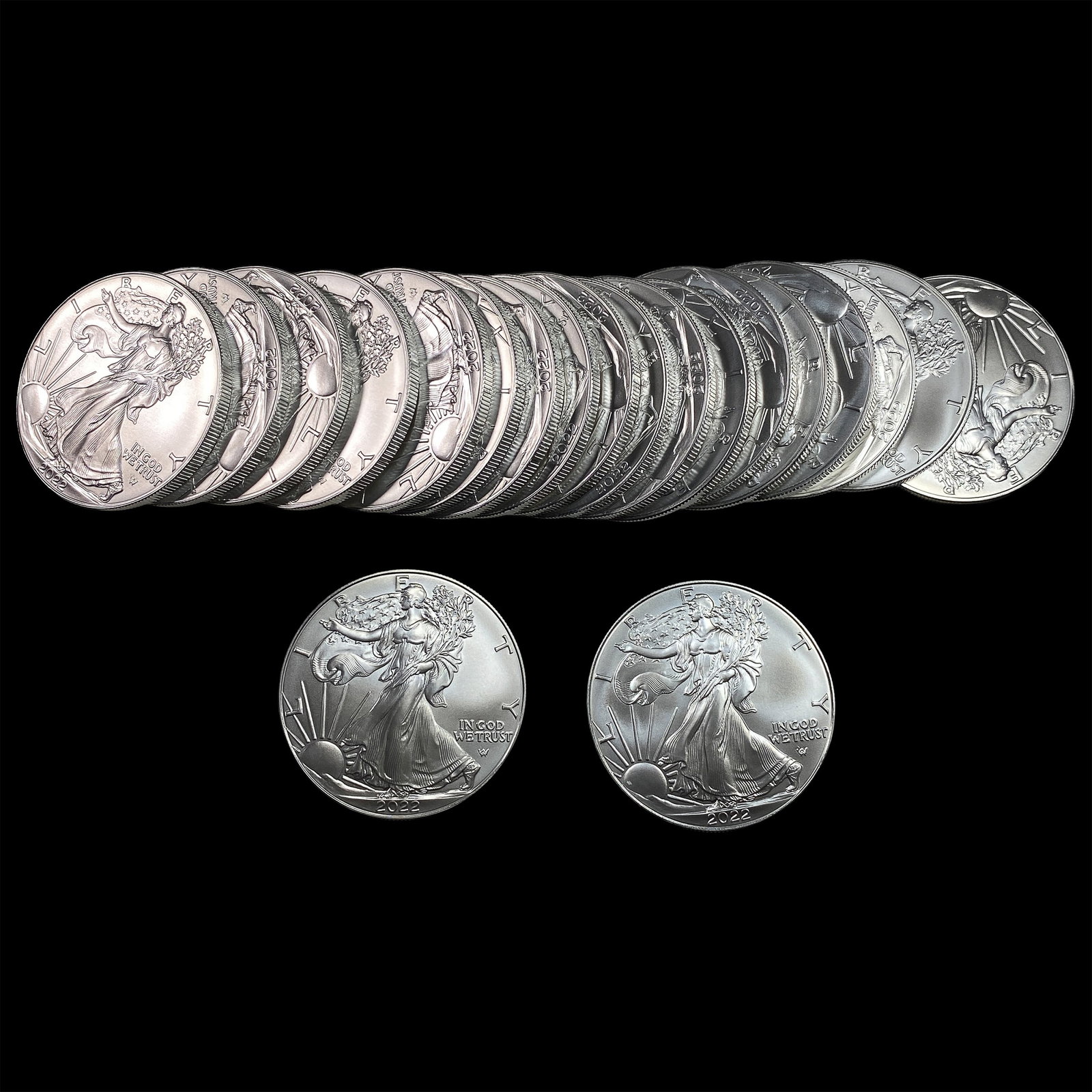 20 2022 Silver Eagle GEM BU (1 of 2)