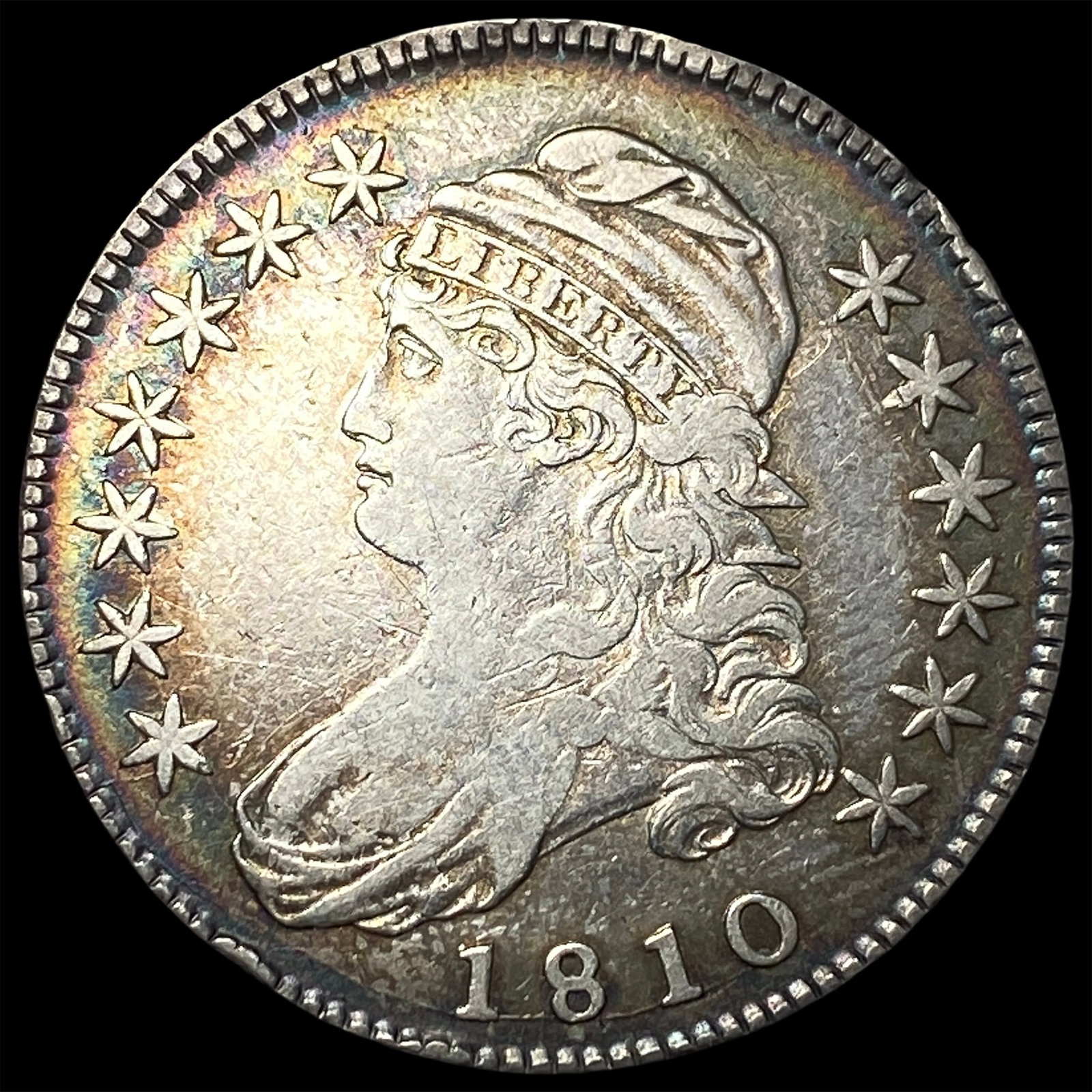 1810 Capped Bust Half Dollar NEARLY UNCIRCULATED: 1810 Capped Bust Half Dollar NEARLY UNCIRCULATED
