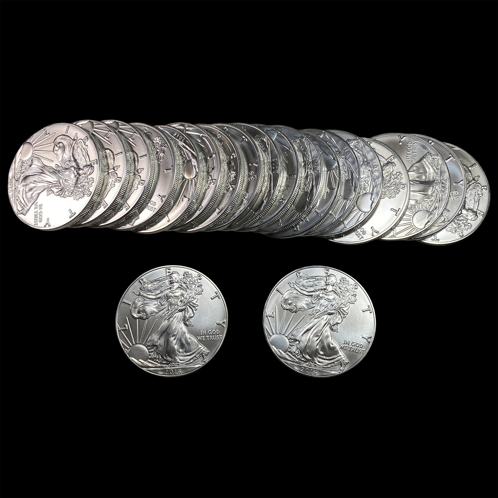 20 2016 Silver Eagle GEM BU (1 of 2)