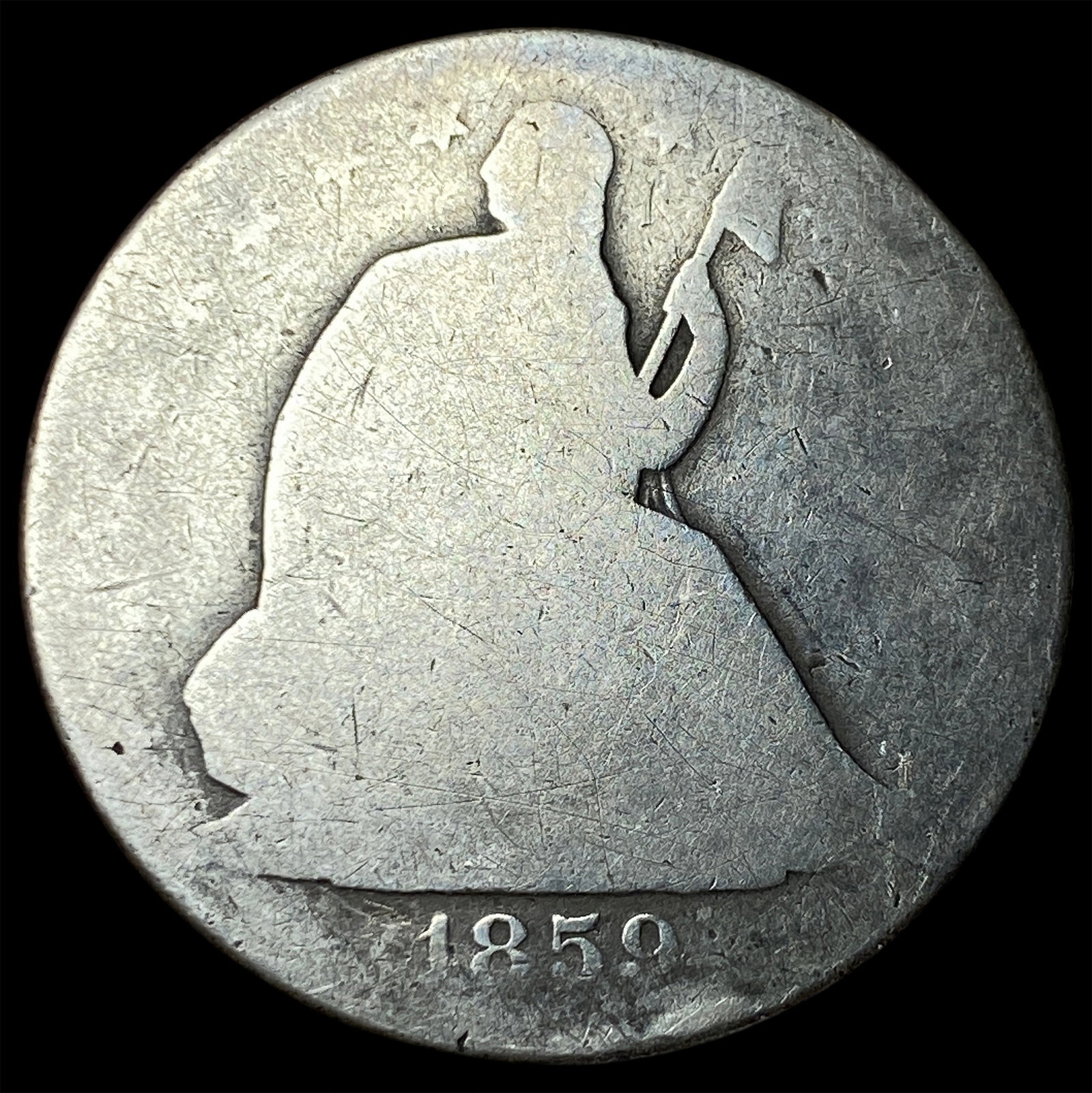 1859-O Silver Half Dollar NICELY CIRCULATED: 1859-O Silver Half Dollar NICELY CIRCULATED