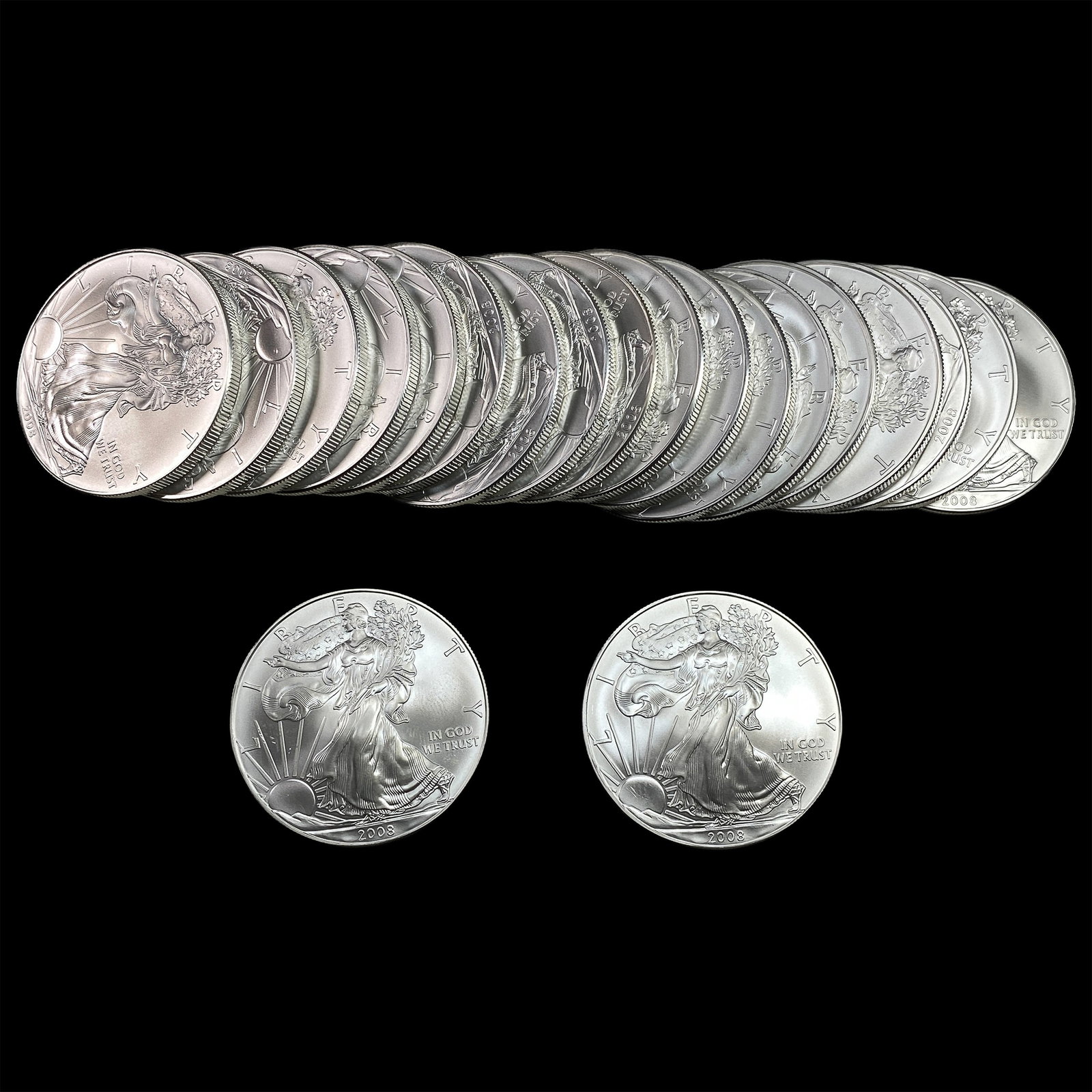 20 2008 Silver Eagle GEM BU: 20 2008 Silver Eagle GEM BU