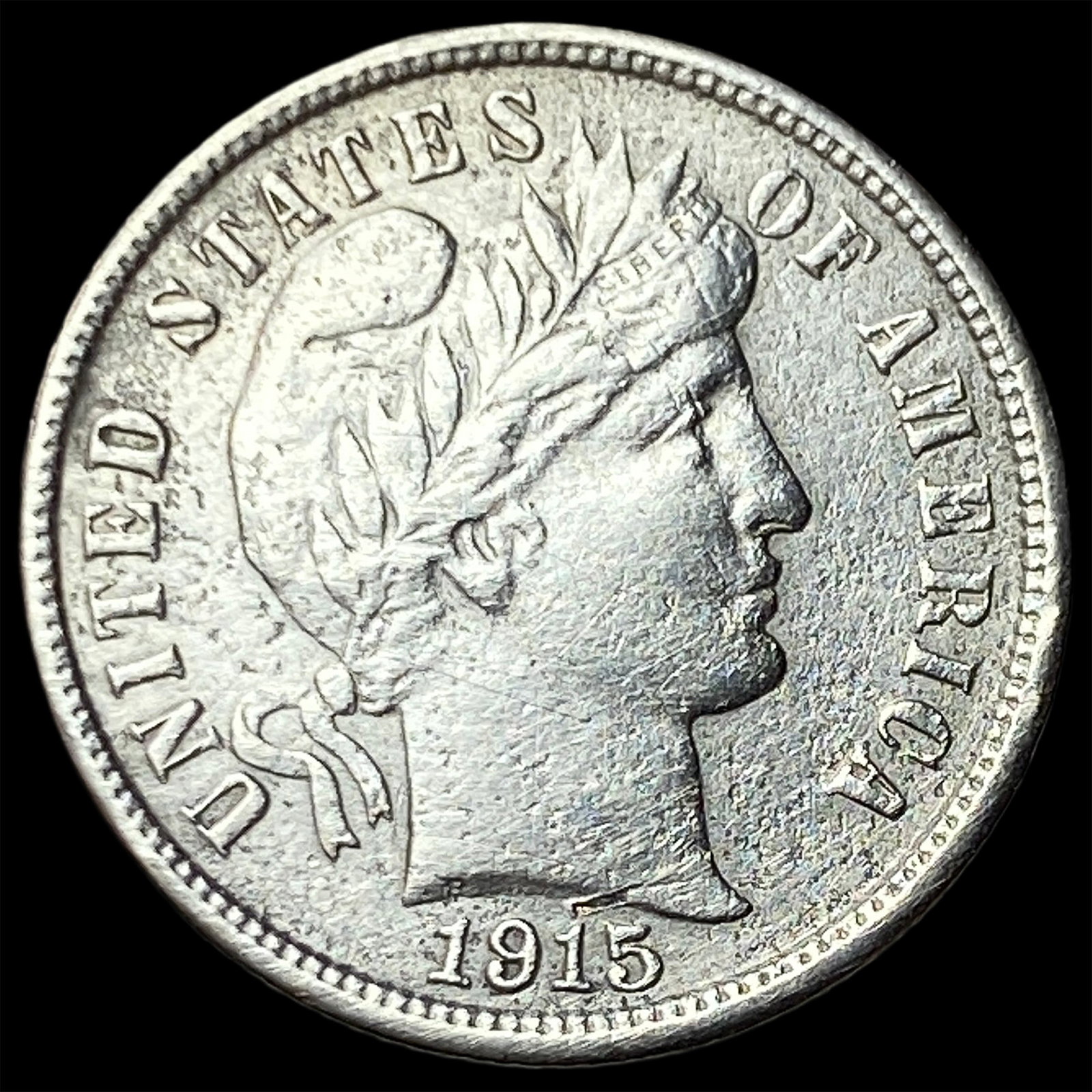 1915-S Silver Barber Dime HIGH GRADE: 1915-S Silver Barber Dime HIGH GRADE