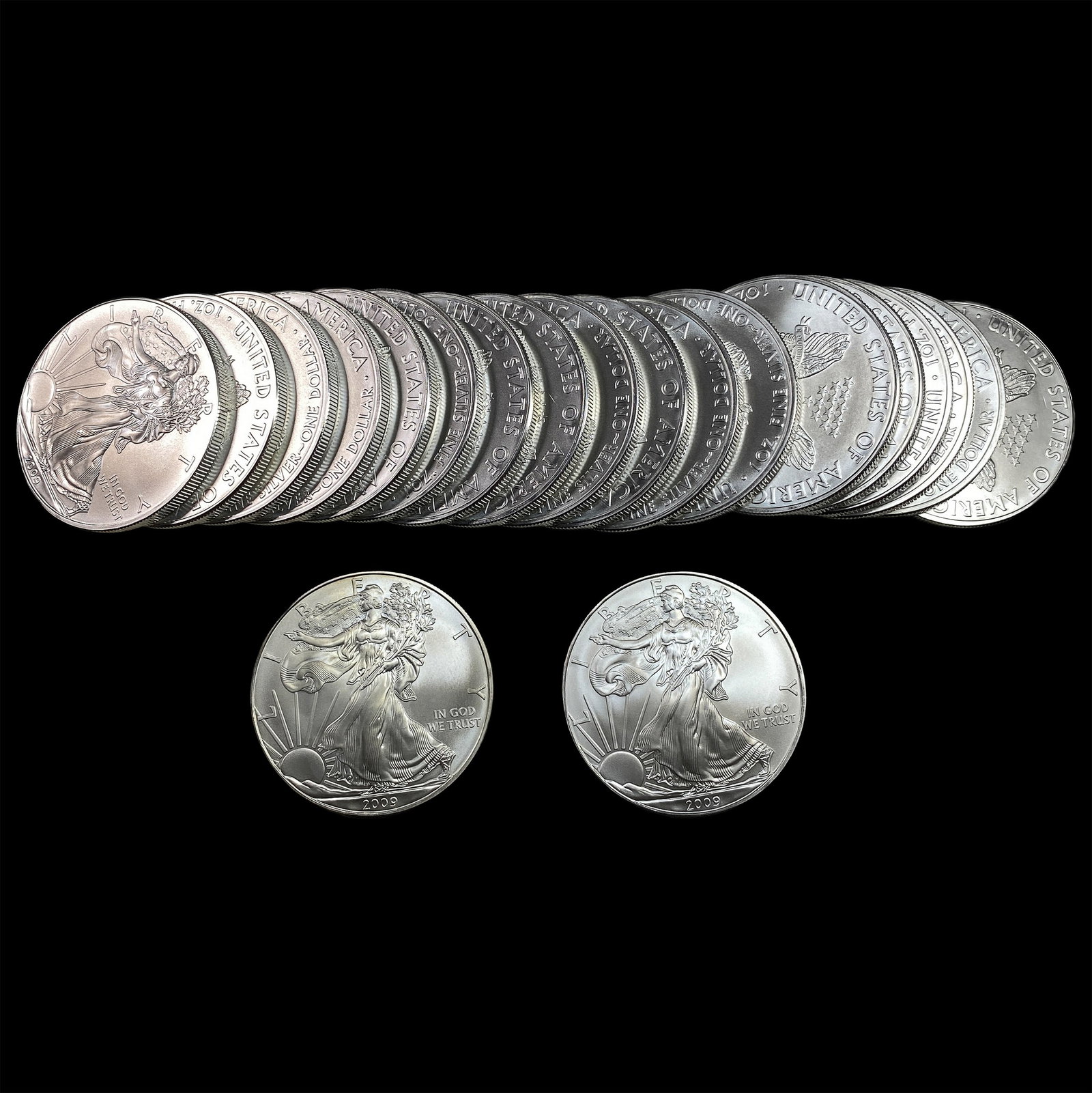 20 2009 Silver Eagle GEM BU: 20 2009 Silver Eagle GEM BU
