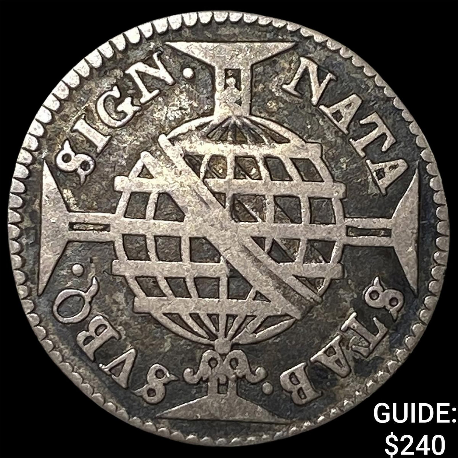 1771 Brazil Silver 80 Reis: 1771 Brazil Silver 80 Reis