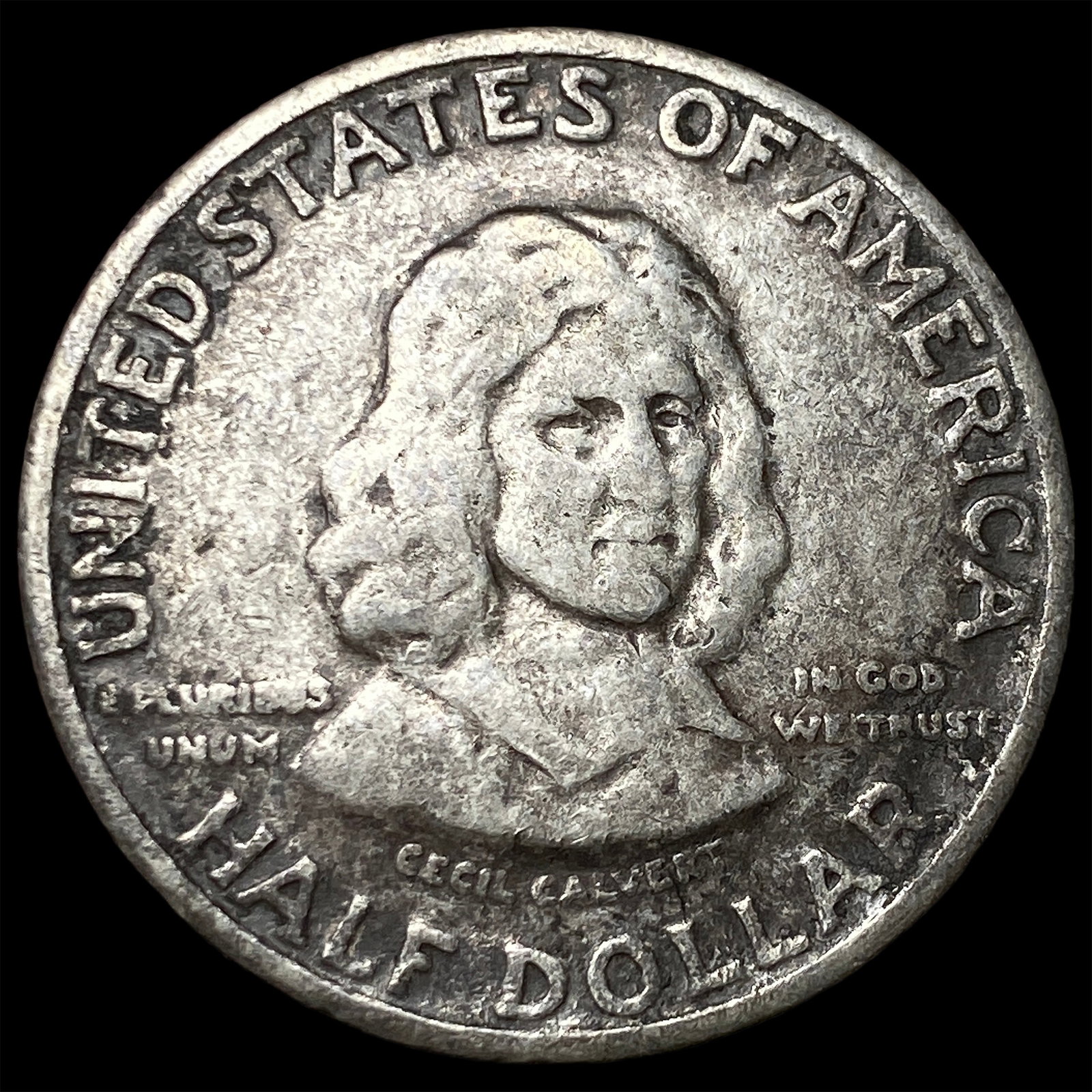 1934 Silver Maryland Half Dollar LIGHTLY CIRCULATED: 1934 Silver Maryland Half Dollar LIGHTLY CIRCULATED