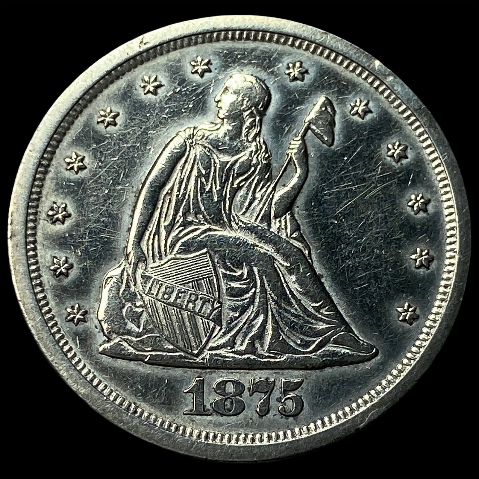 1875-S Silver Twenty Cent Piece HIGH GRADE (1 of 2)