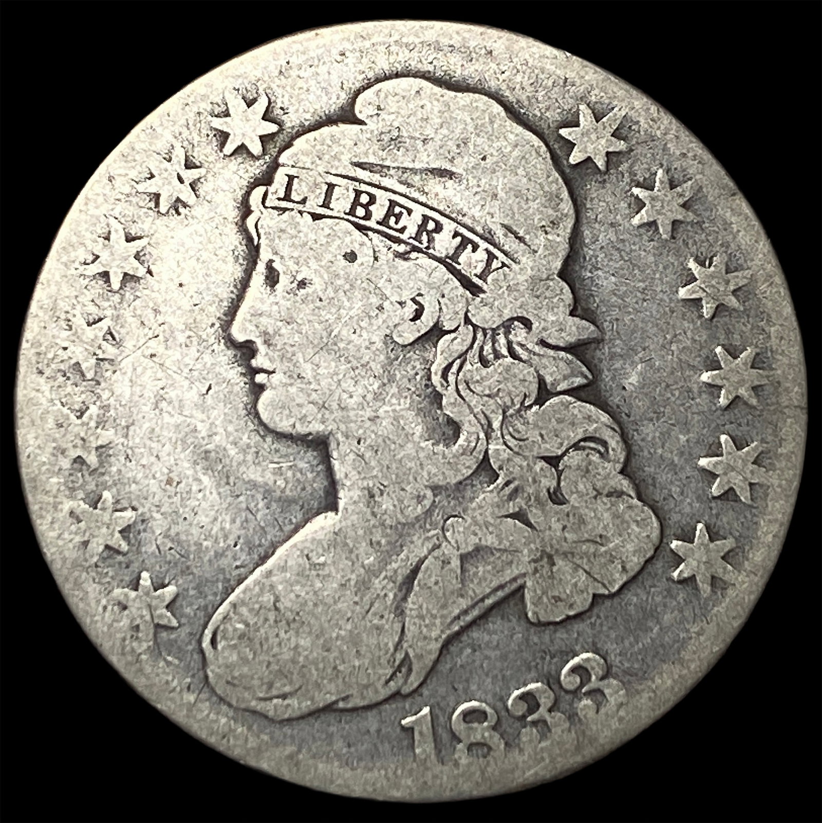 1833 Capped Bust Half Dollar NICELY CIRCULATED (1 of 2)