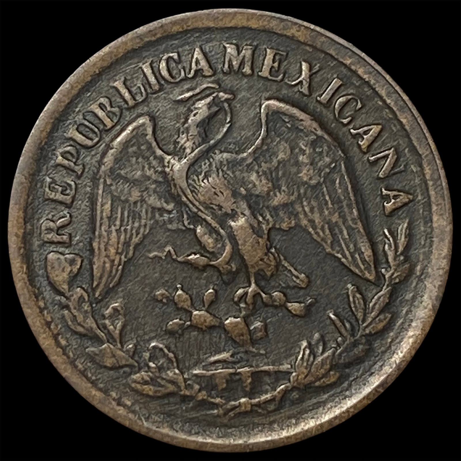 1904/3 Mexico Second Republic Copper 1 Centavo: 1904/3 Mexico Second Republic Copper 1 Centavo