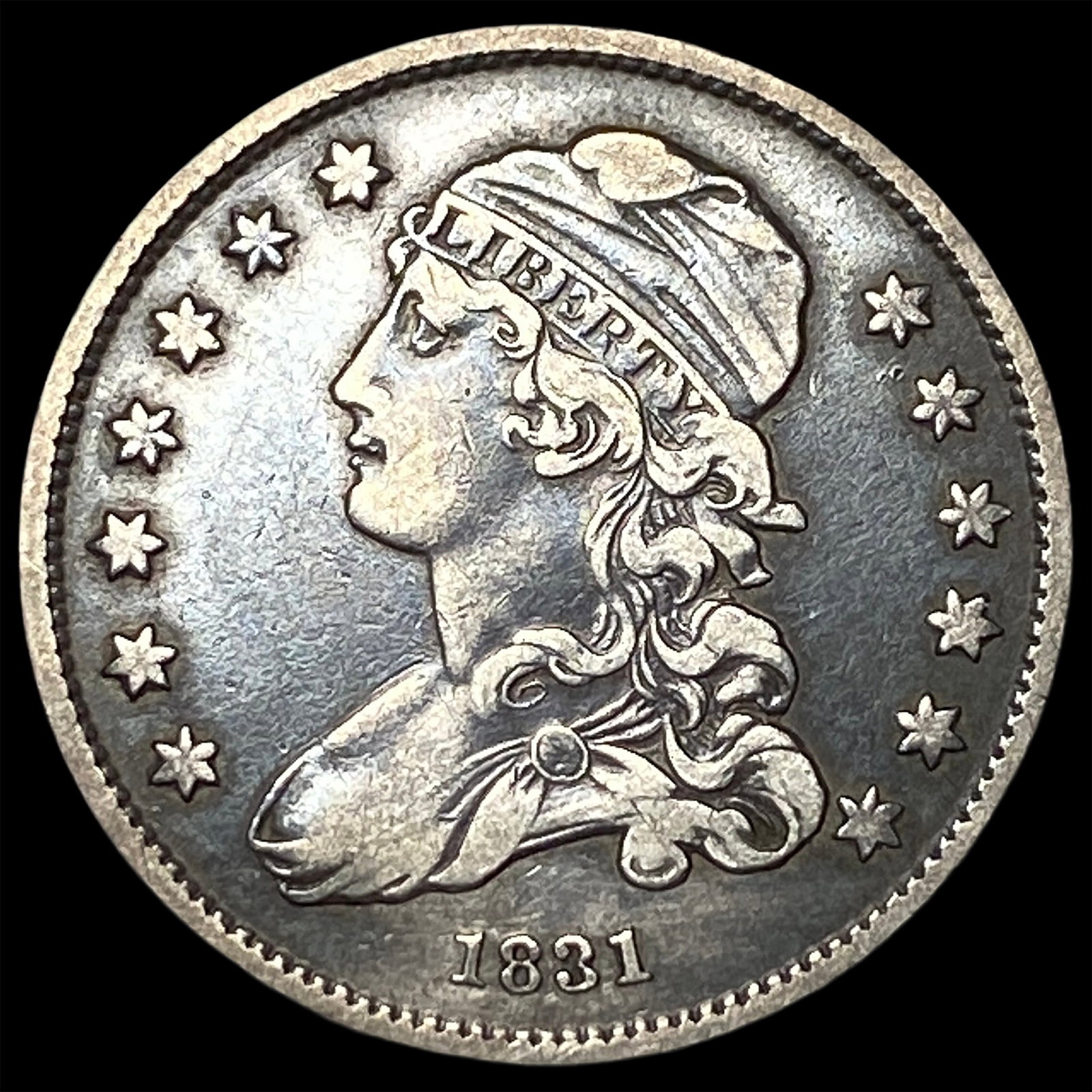 1831 Silver Capped Bust Quarter LIGHTLY CIRCULATED (1 of 2)