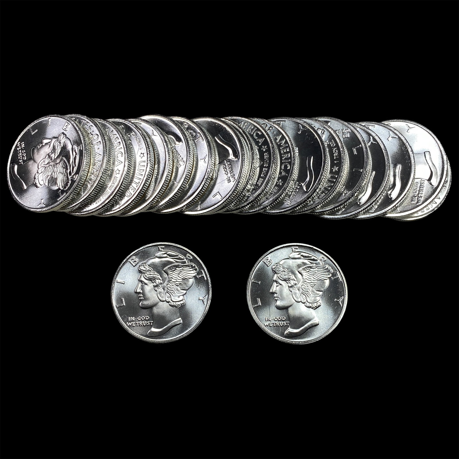 20 1 Troy oz Mercurys Silver (1 of 2)