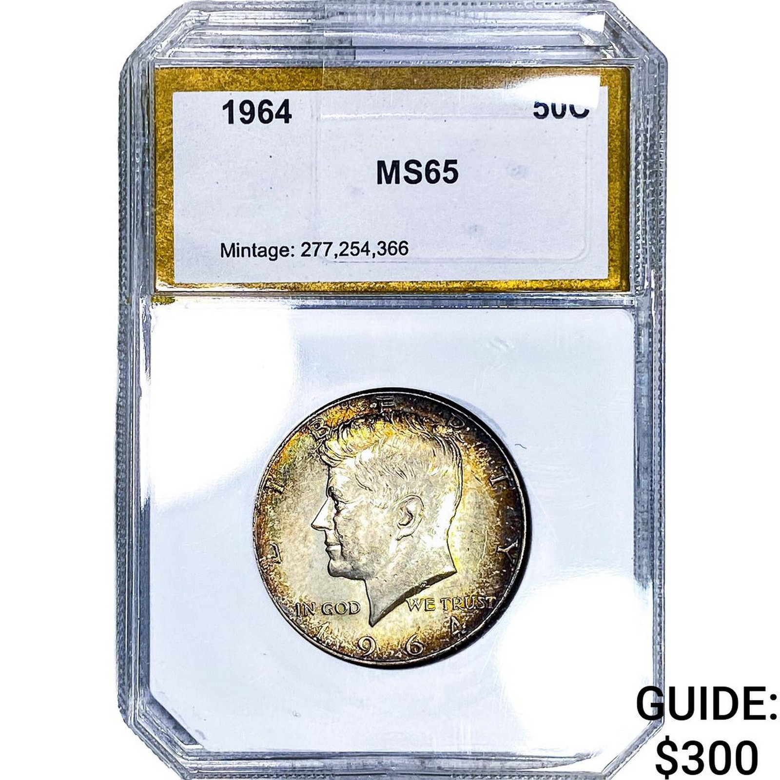 1964 Kennedy Half Dollar PCI MS65: 1964 Kennedy Half Dollar PCI MS65