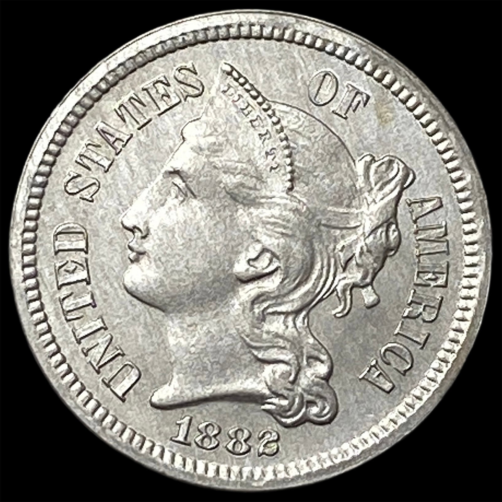 1882 Nickel Three-Cent Piece HIGH GRADE (1 of 2)
