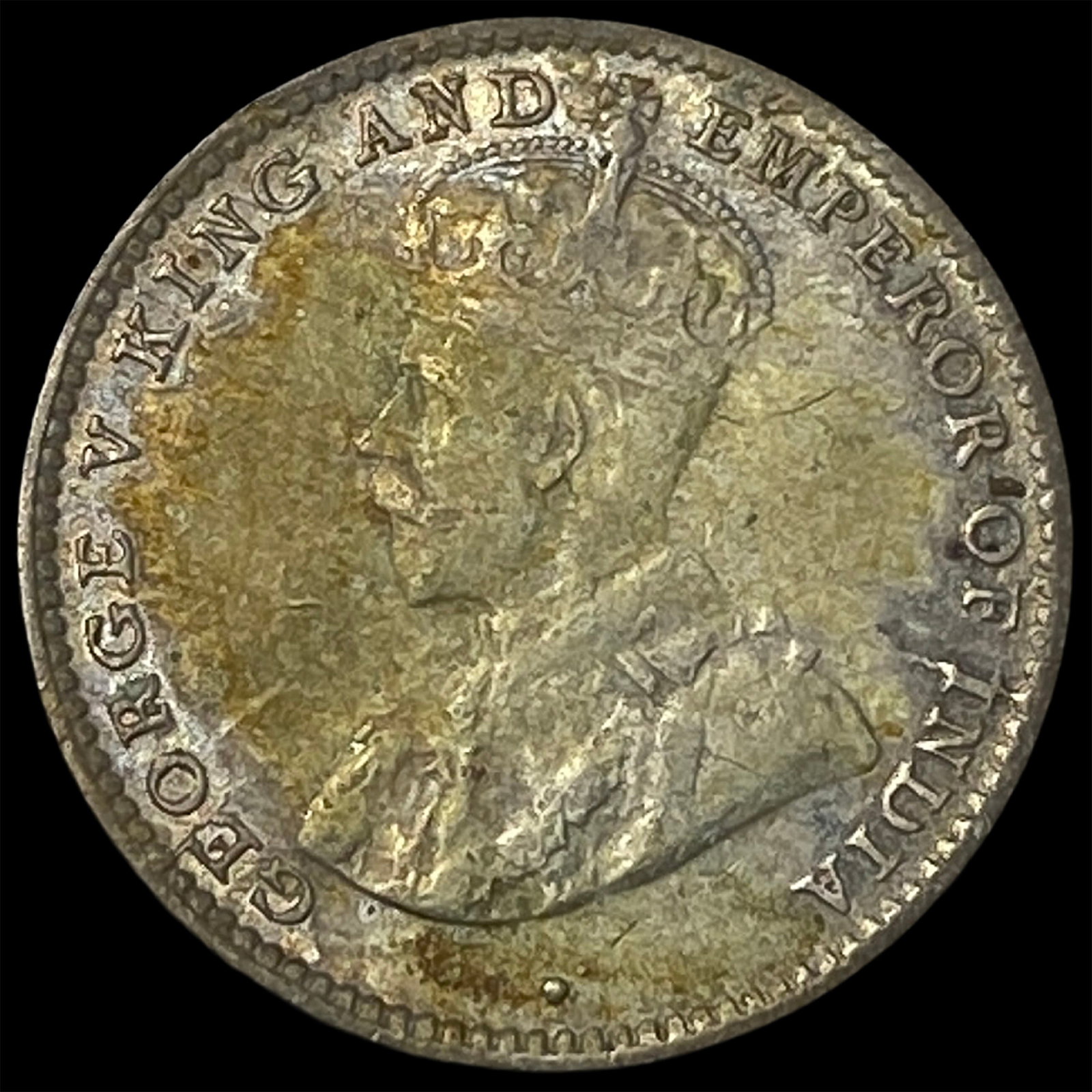 1922 Ceylon Silver 10 Cents (1 of 2)