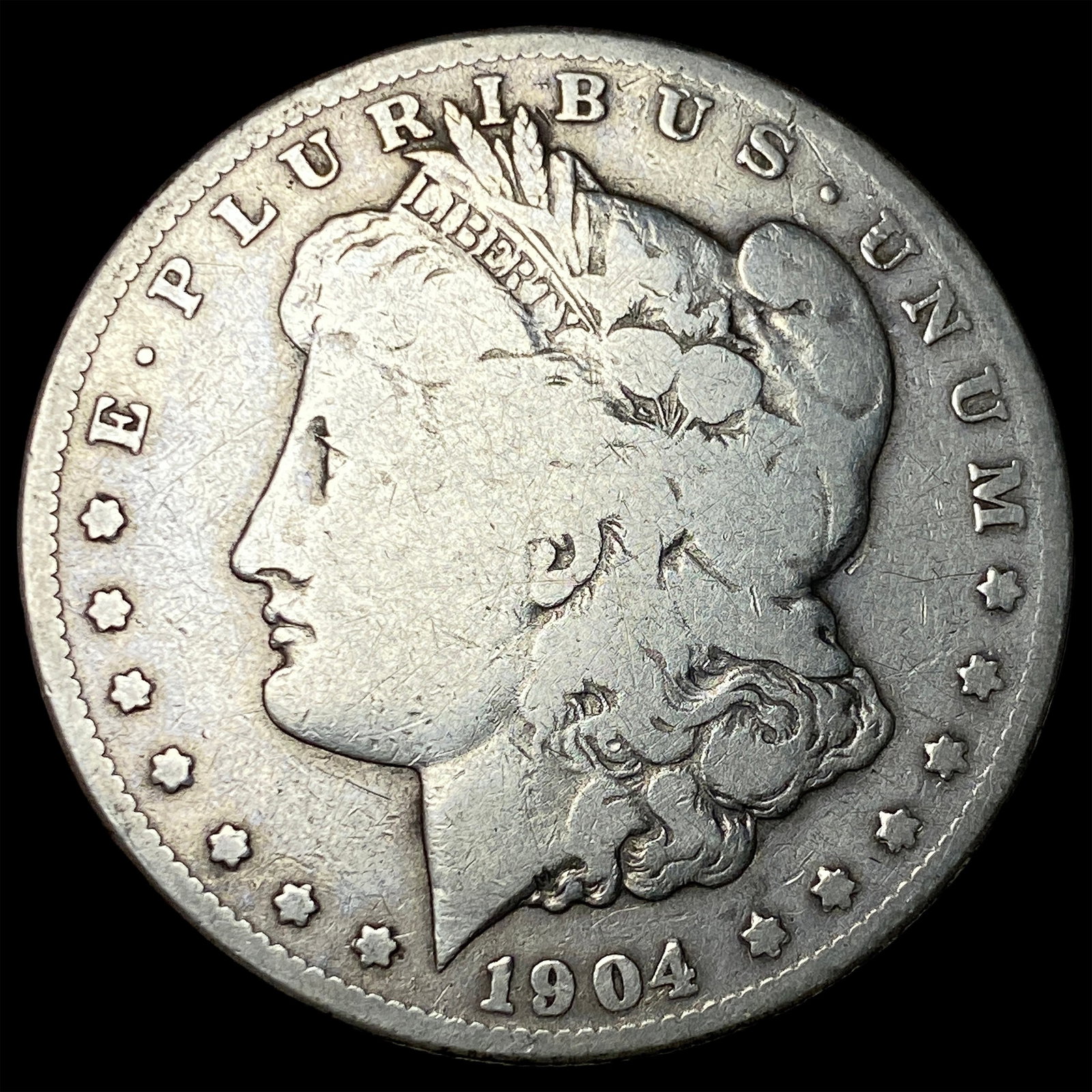 1904-S Silver Morgan Dollar LIGHTLY CIRCULATED: 1904-S Silver Morgan Dollar LIGHTLY CIRCULATED