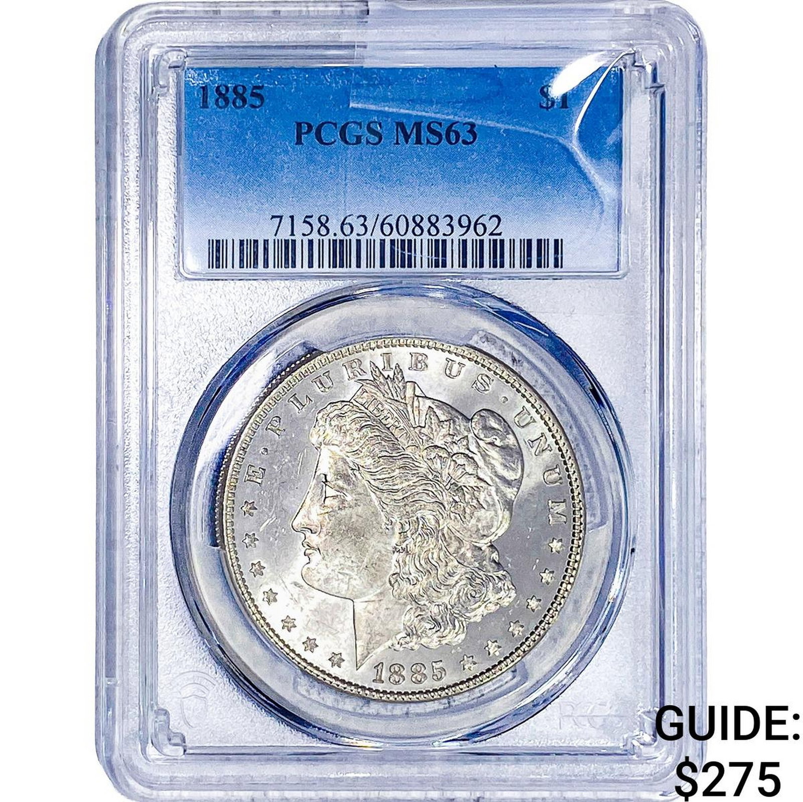 1885 Morgan Silver Dollar PCGS MS63: 1885 Morgan Silver Dollar PCGS MS63