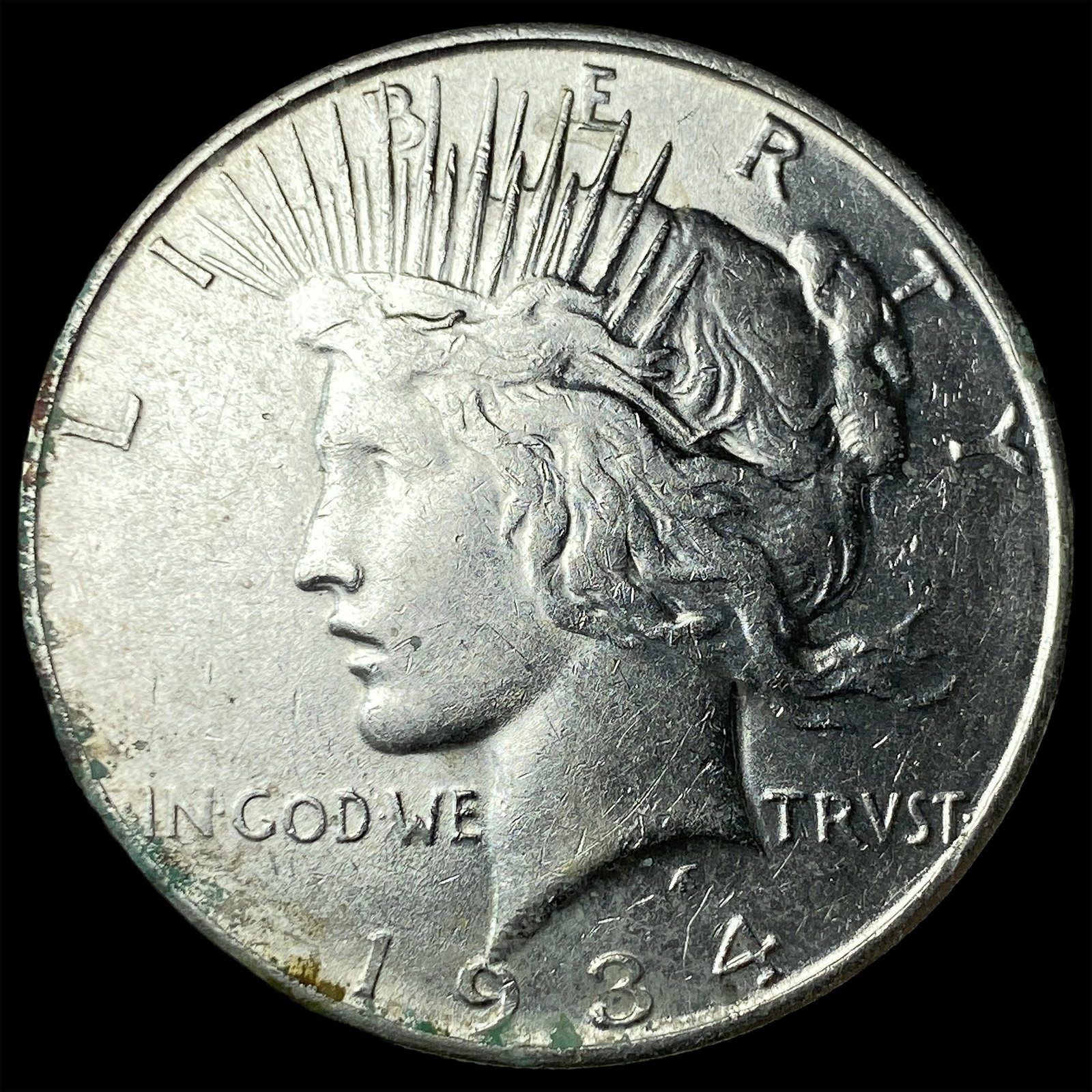 1934-D Peace Silver Dollar CLOSELY UNCIRCULATED: 1934-D Peace Silver Dollar CLOSELY UNCIRCULATED